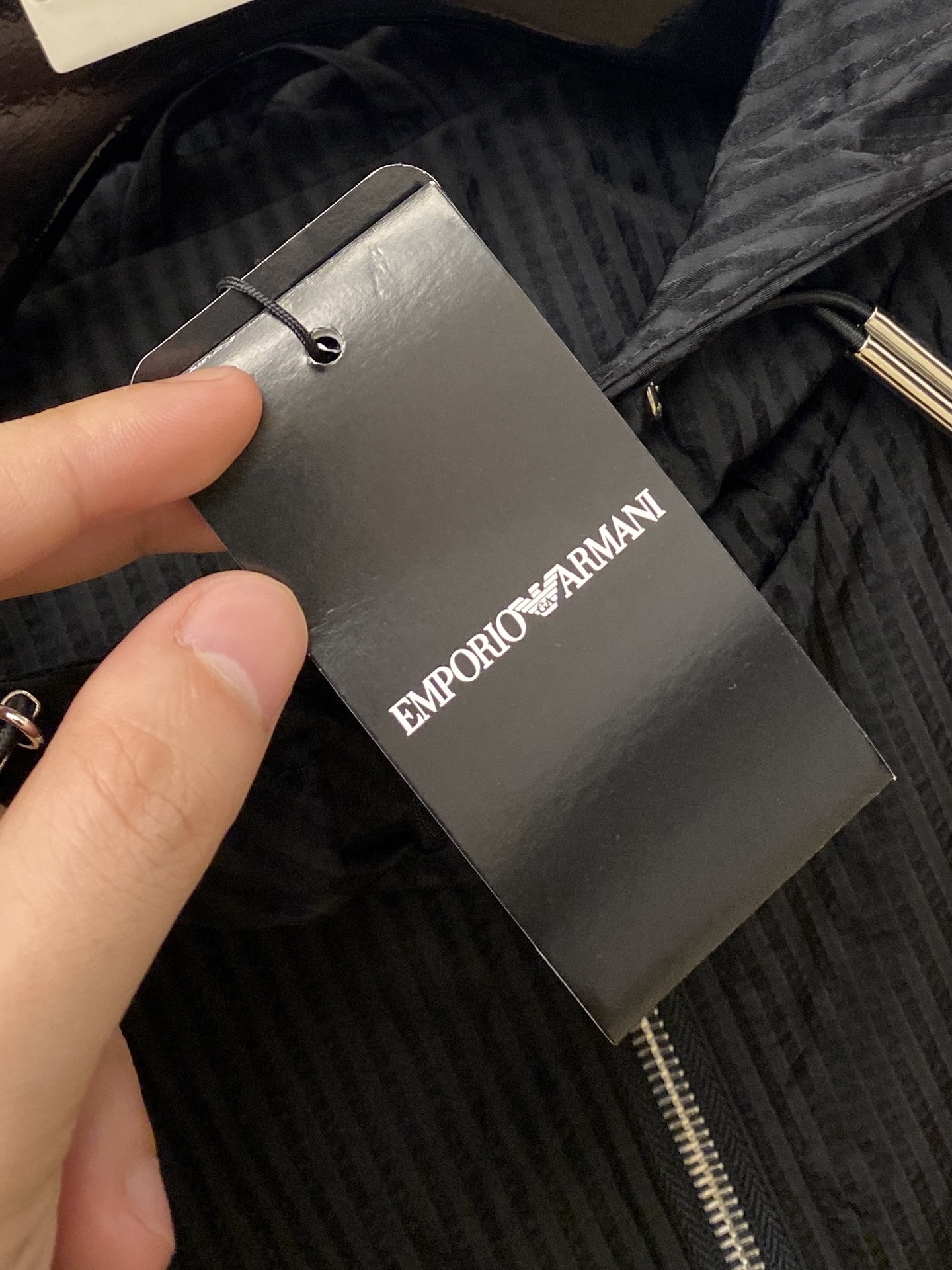 阿玛尼、2025新品夹克外套，时尚帅气，简约百搭款，胸前顶级印胶图案logo，定制原版面料，不仅挺括，保