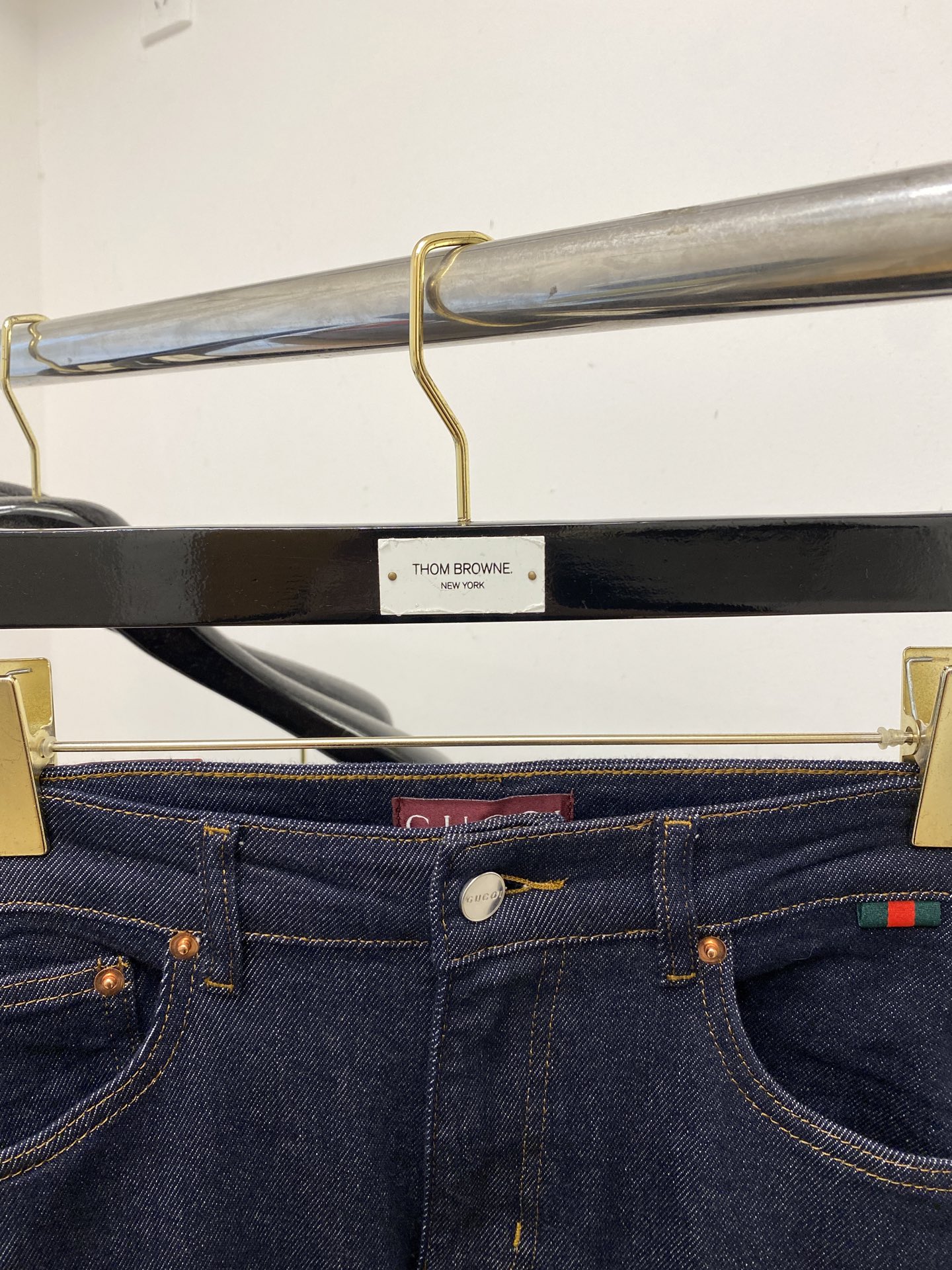 古奇、2025最新品，专柜同步有售，原单狠货，水洗休闲牛仔裤，进口原版水洗弹力面料，舒适有弹性，原版五金