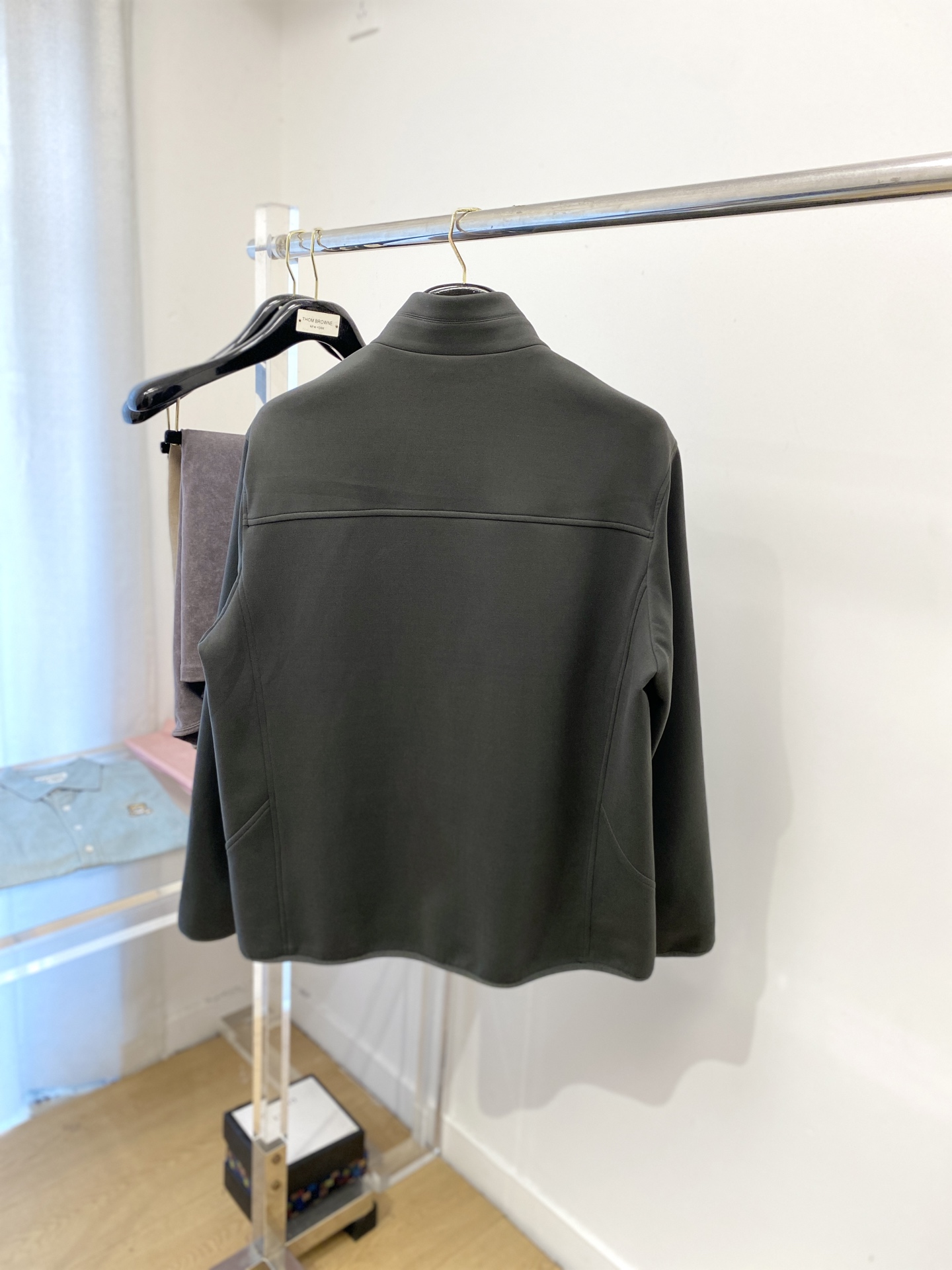 杰尼亚、2025新品夹克外套，时尚帅气，简约百搭款，衣下精致刺绣字母logo，定制原版面料，不仅挺括，保