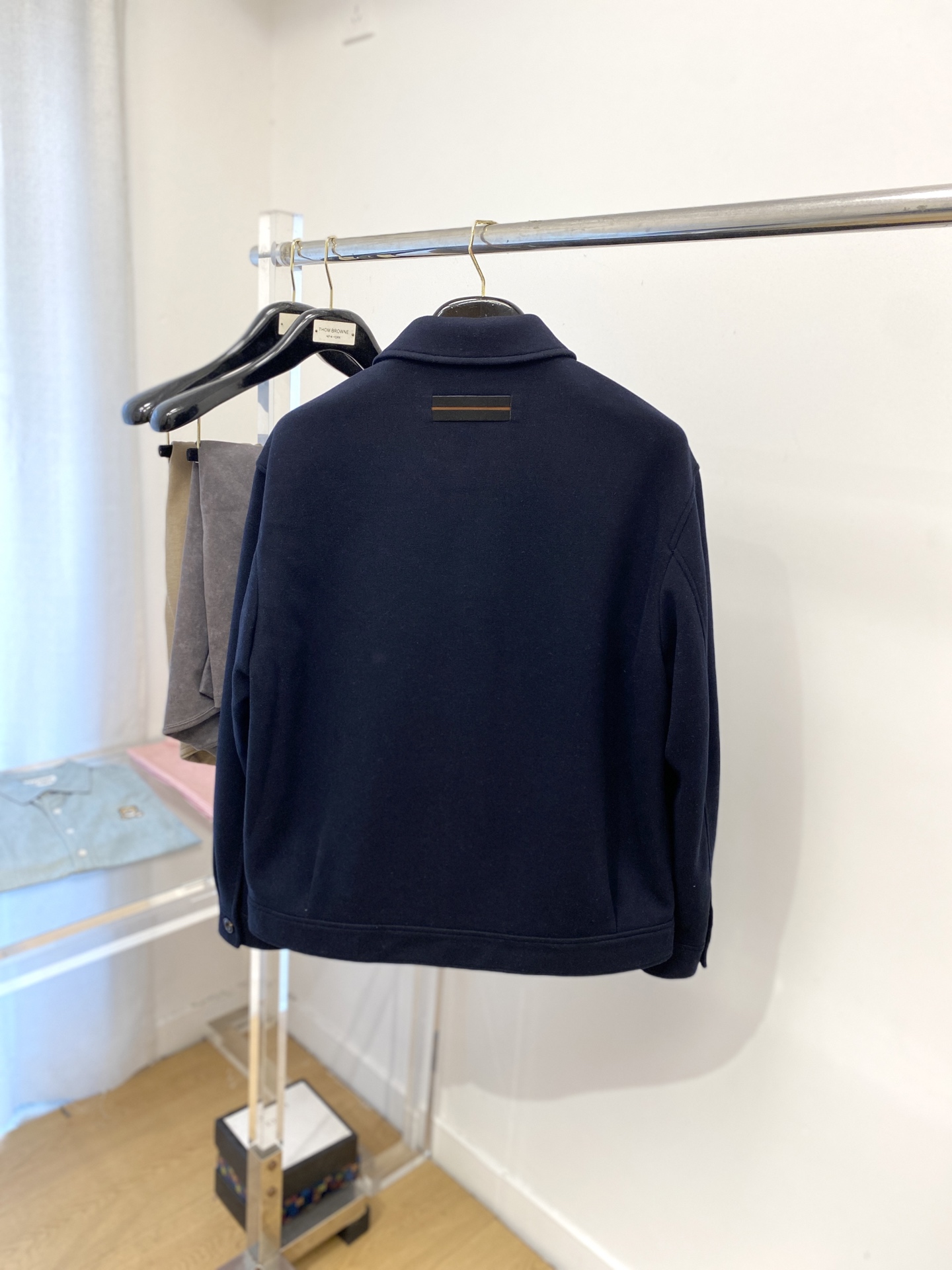 杰尼亚、2025新品夹克外套，时尚帅气，简约百搭款，原版辅料logo，定制原版面料，不仅挺括，保持潮流的