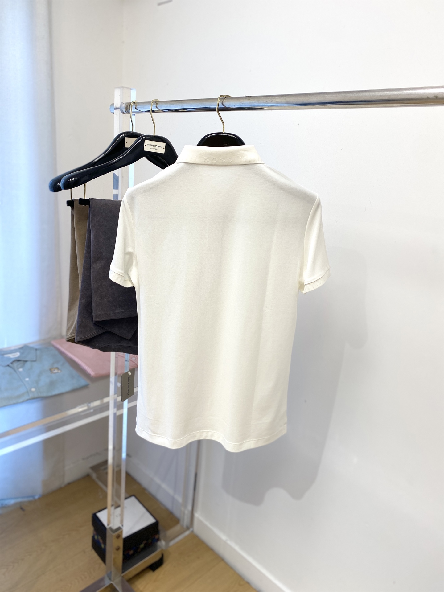 ￼ BOSS、2025新品短袖T恤，帅气时尚，胸前顶级印胶字母logo，简约百搭款。面料棉 不仅挺括，保