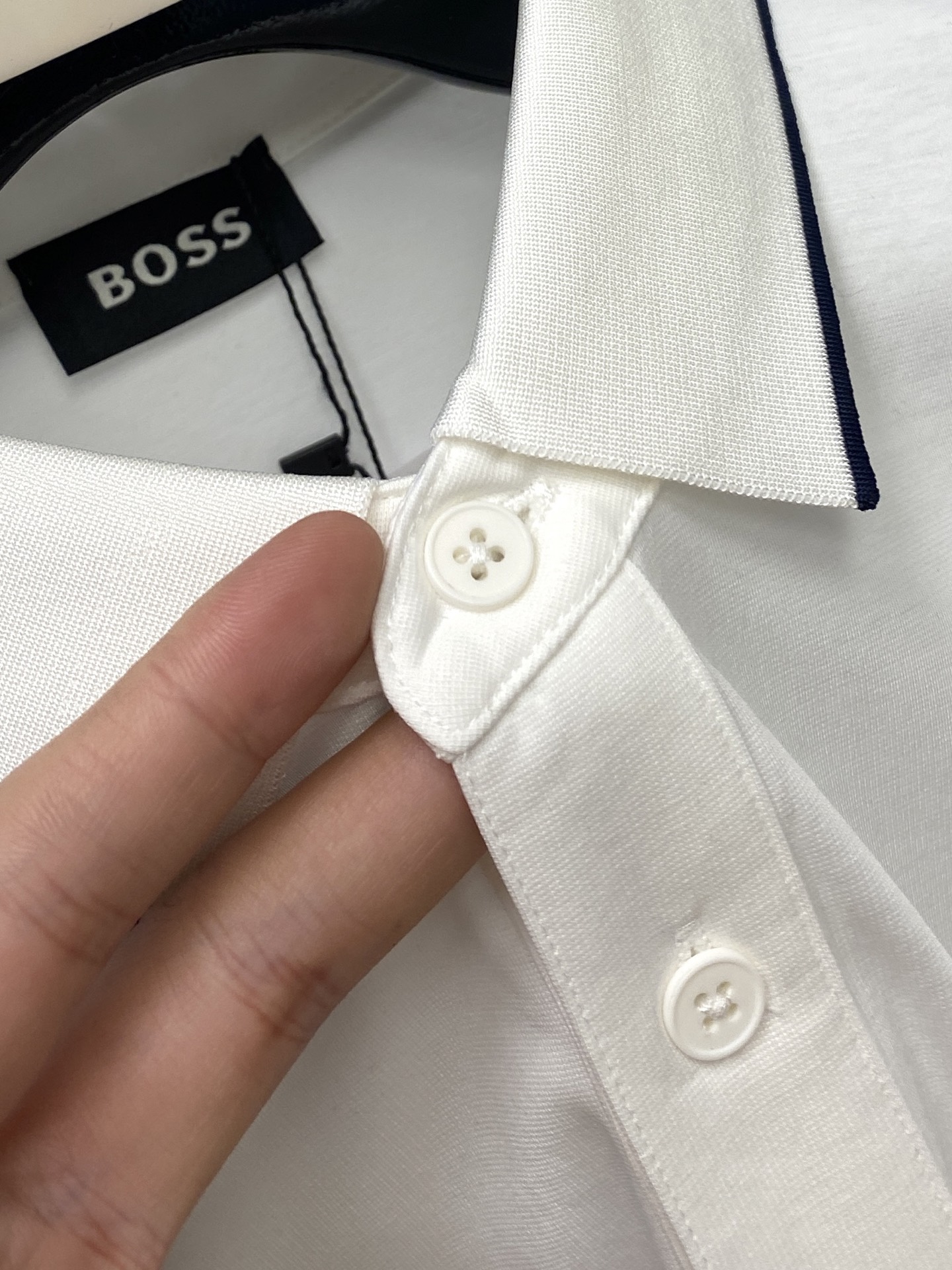 BOSS、2025新品短袖T恤，帅气时尚，胸前顶级印胶字母logo，简约百搭款。面料棉 不仅挺括，保持潮