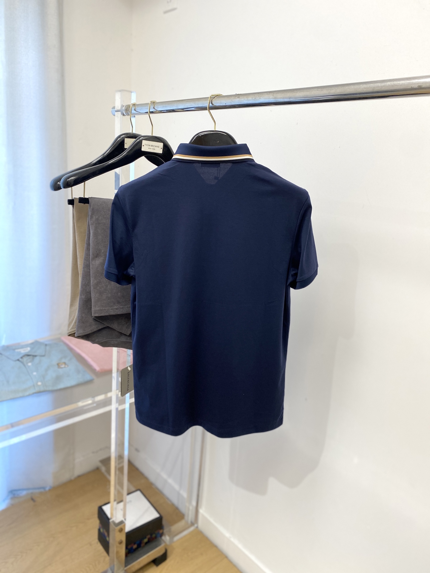 BOSS、2025新品短袖T恤，帅气时尚，胸前顶级印胶字母logo，简约百搭款。面料棉 不仅挺括，保持潮