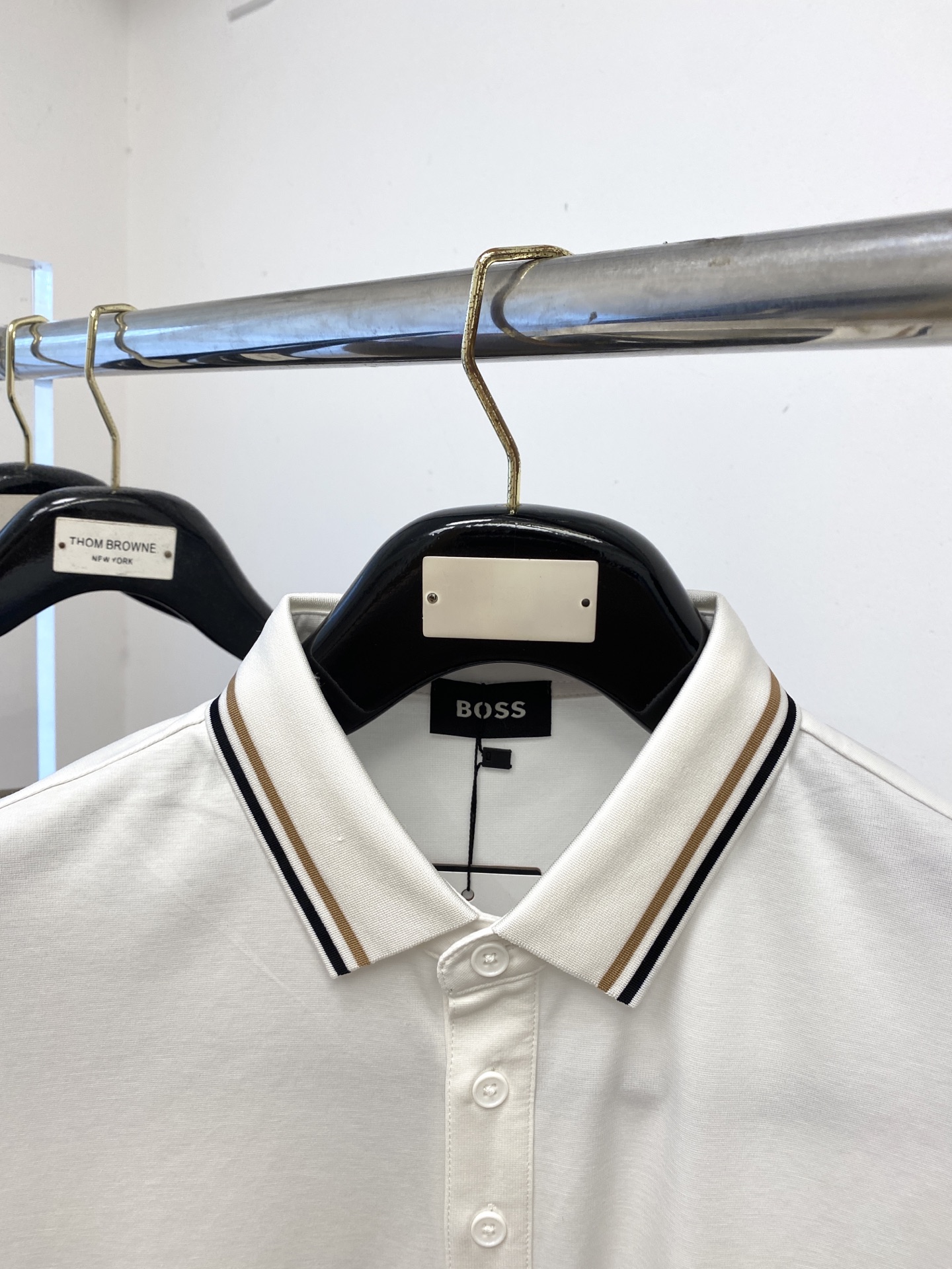 BOSS、2025新品短袖T恤，帅气时尚，胸前顶级印胶字母logo，简约百搭款。面料棉 不仅挺括，保持潮