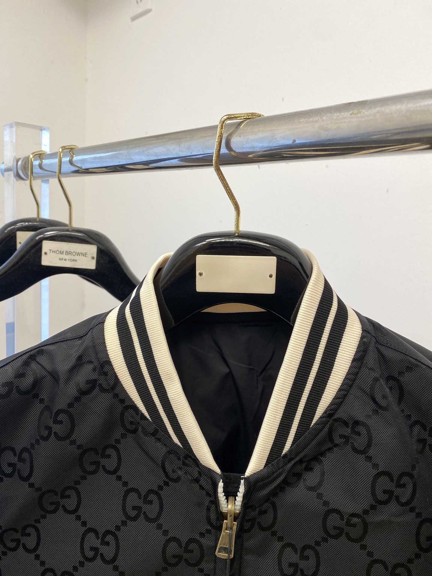 古奇、2025新品双面穿夹克外套，时尚帅气，简约百搭款，顶级数码定位定织字母logo，定制原版面料，不仅