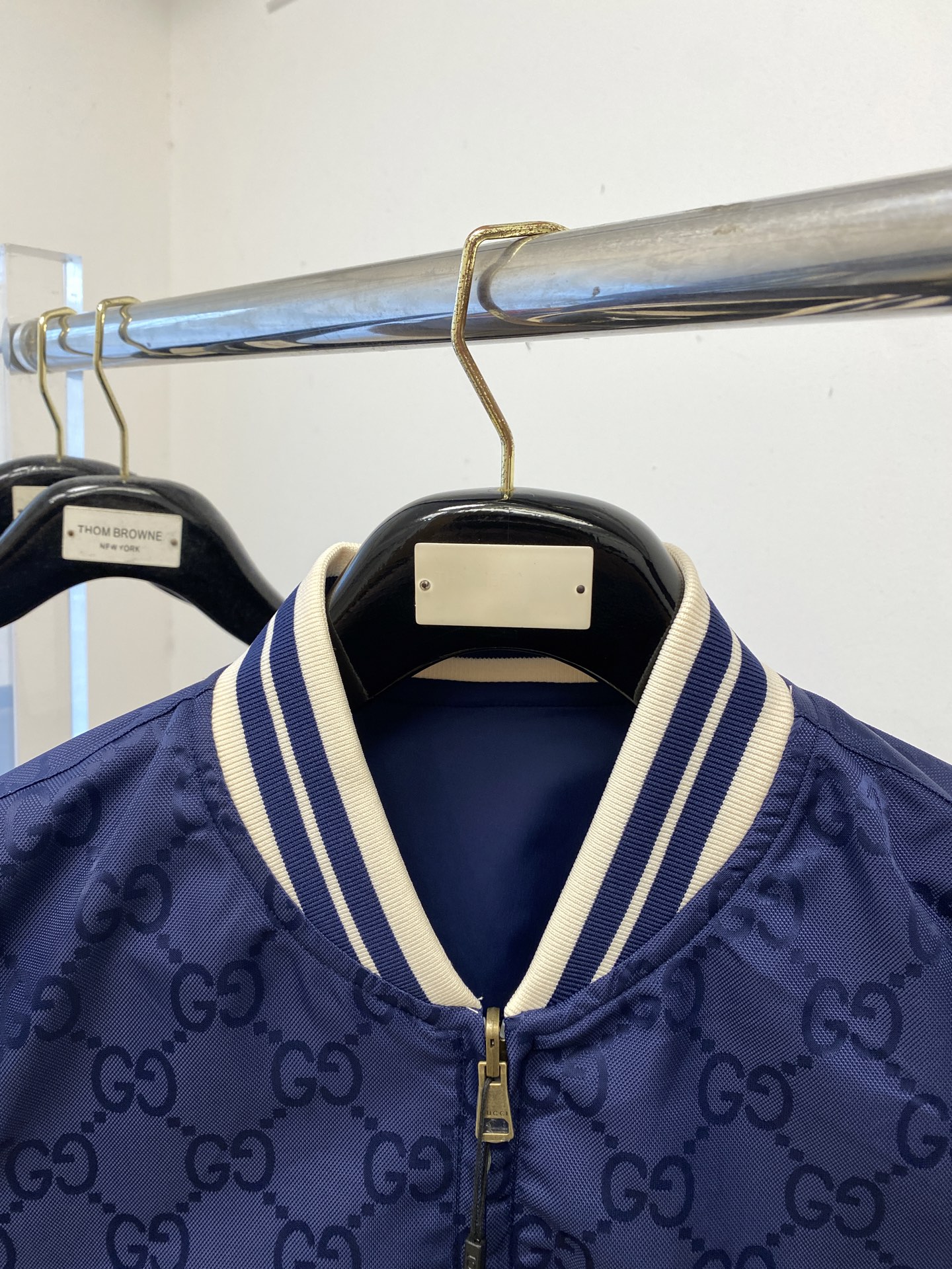 古奇、2025新品双面穿夹克外套，时尚帅气，简约百搭款，顶级数码定位定织字母logo，定制原版面料，不仅