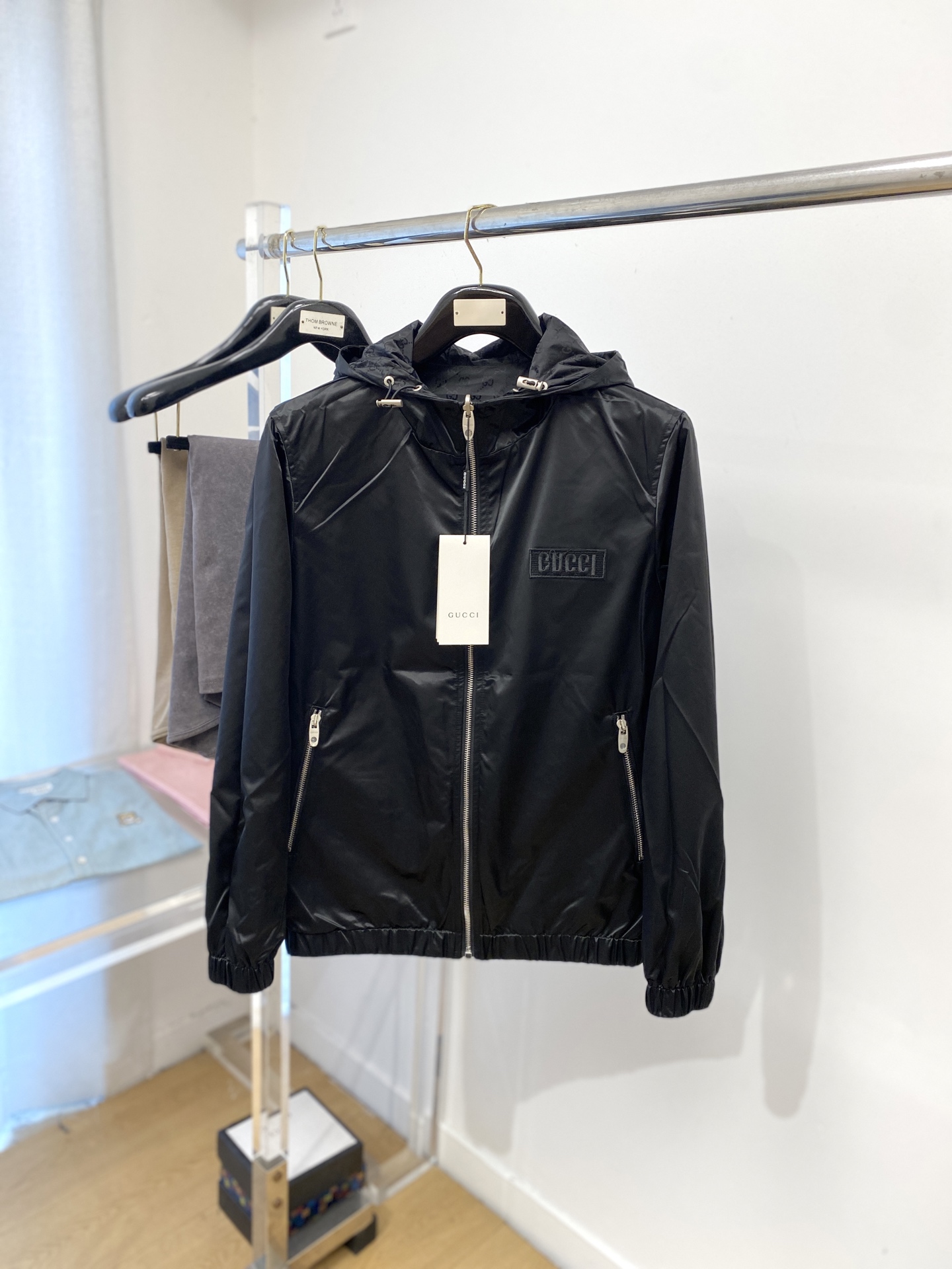 古奇、2025新品双面穿夹克外套，时尚帅气，简约百搭款，顶级数码定位定织字母logo，定制原版面料，不仅