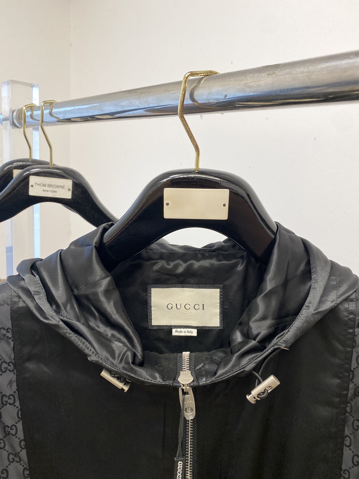 古奇、2025新品夹克外套，时尚帅气，简约百搭款，原版五金辅料logo，定制原版面料，不仅挺括，保持潮流