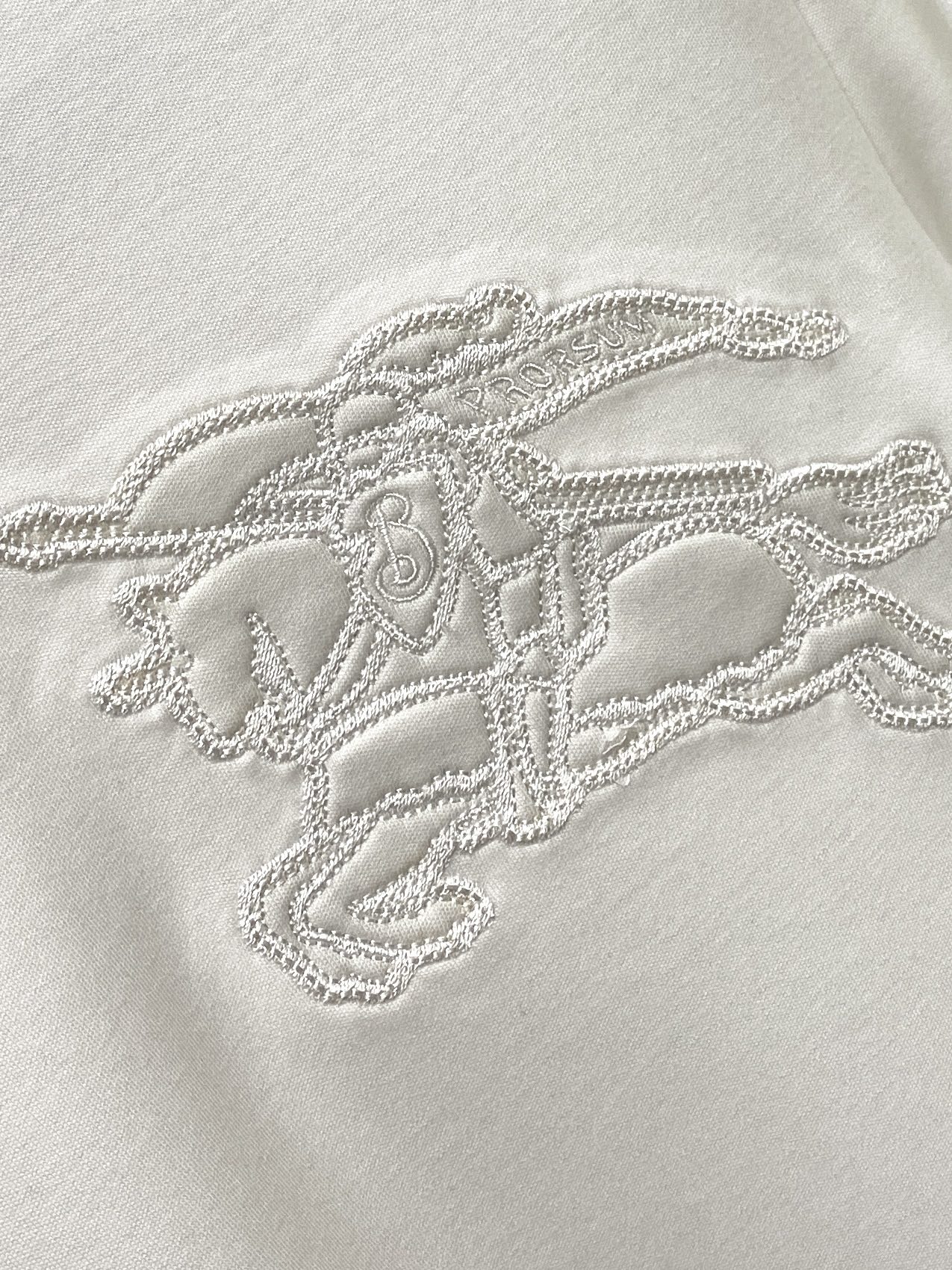 巴宝莉、2025新品长袖打底，帅气时尚，胸前精致刺绣图案logo，简约百搭款。面料棉 不仅挺括，保持潮流