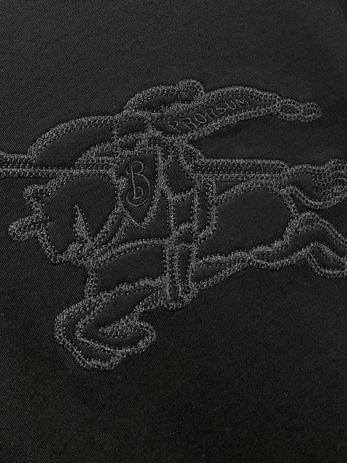 巴宝莉、2025新品长袖打底，帅气时尚，胸前精致刺绣图案logo，简约百搭款。面料棉 不仅挺括，保持潮流