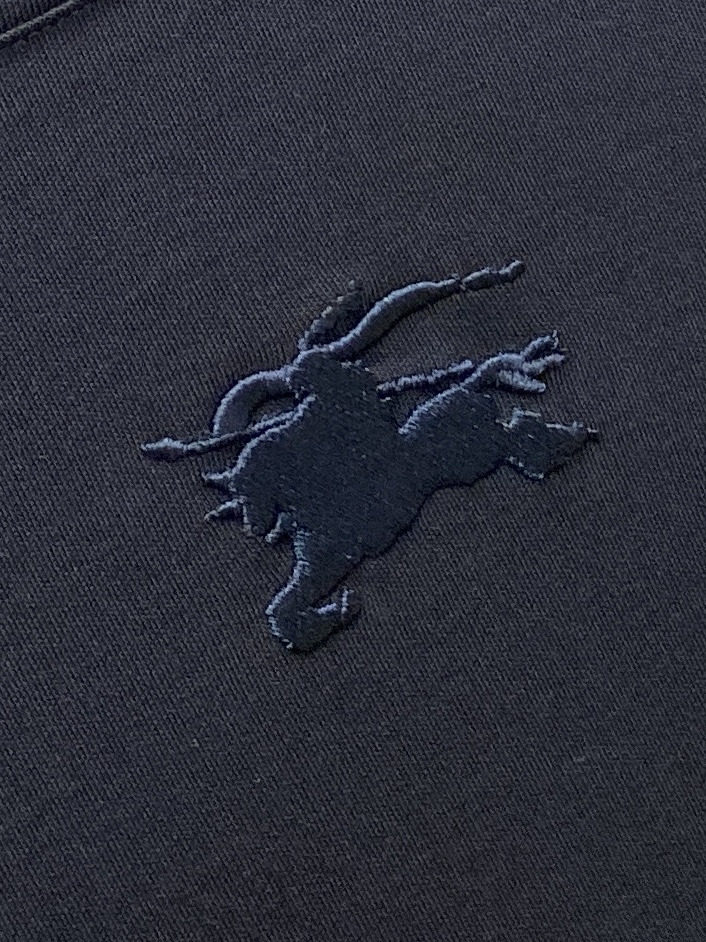 巴宝莉、2025新品长袖打底，帅气时尚，胸口设计凹凸图案logo，简约百搭款。面料棉 不仅挺括，保持潮流