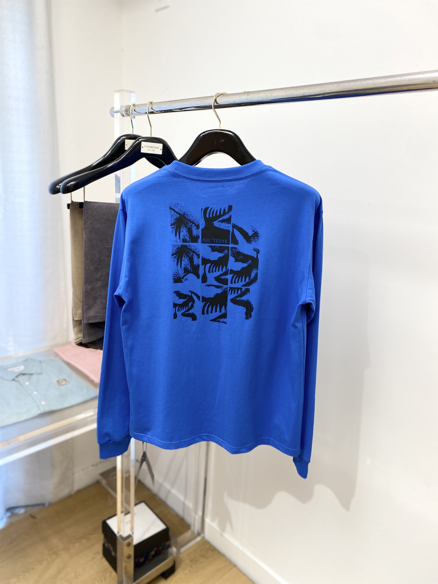 始祖鸟、2025新品长袖卫衣，帅气时尚，简约百搭款。胸前顶级印花图案logo，面料棉 不仅挺括，保持潮流