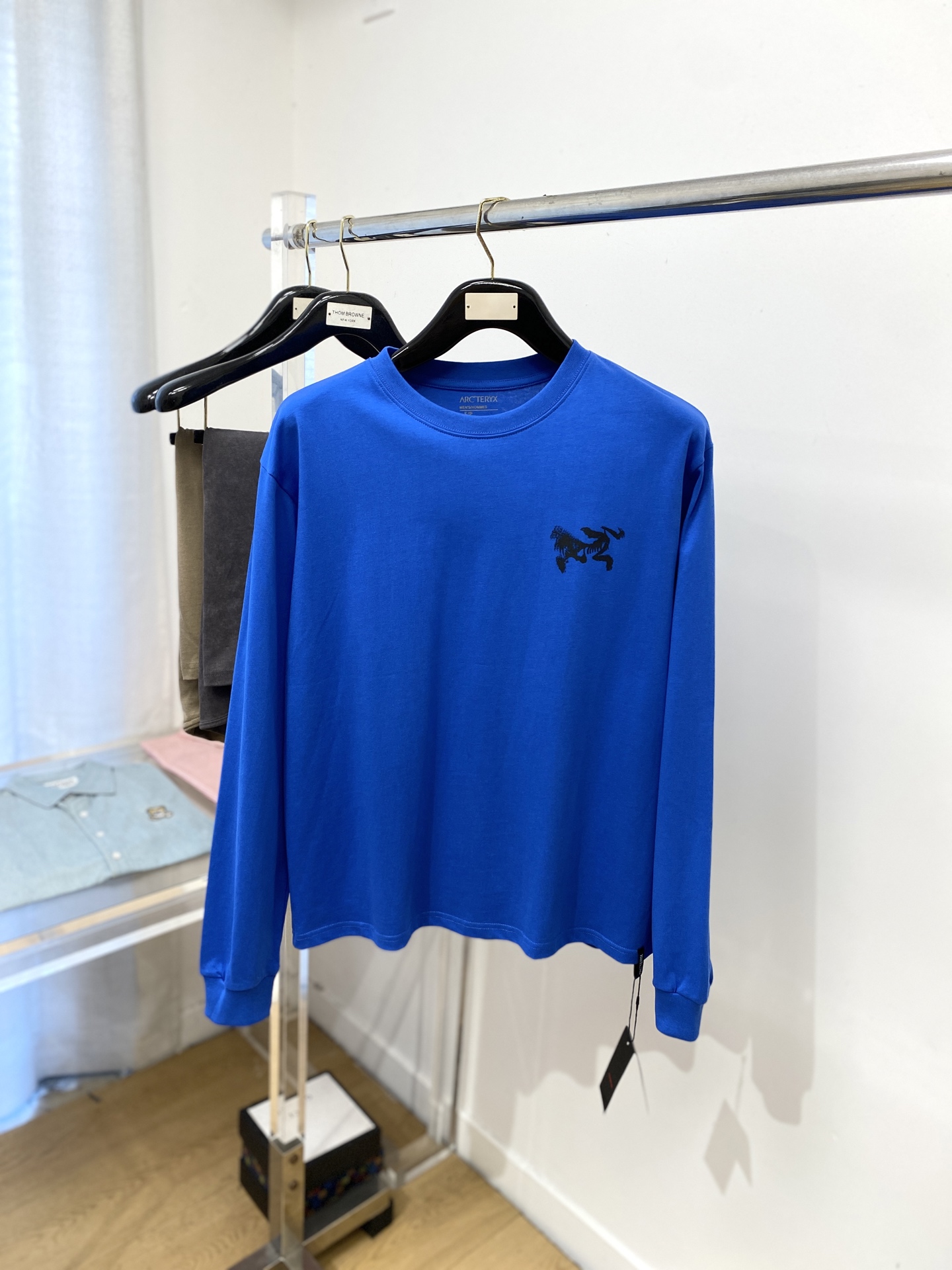 始祖鸟、2025新品长袖卫衣，帅气时尚，简约百搭款。胸前顶级印花图案logo，面料棉 不仅挺括，保持潮流