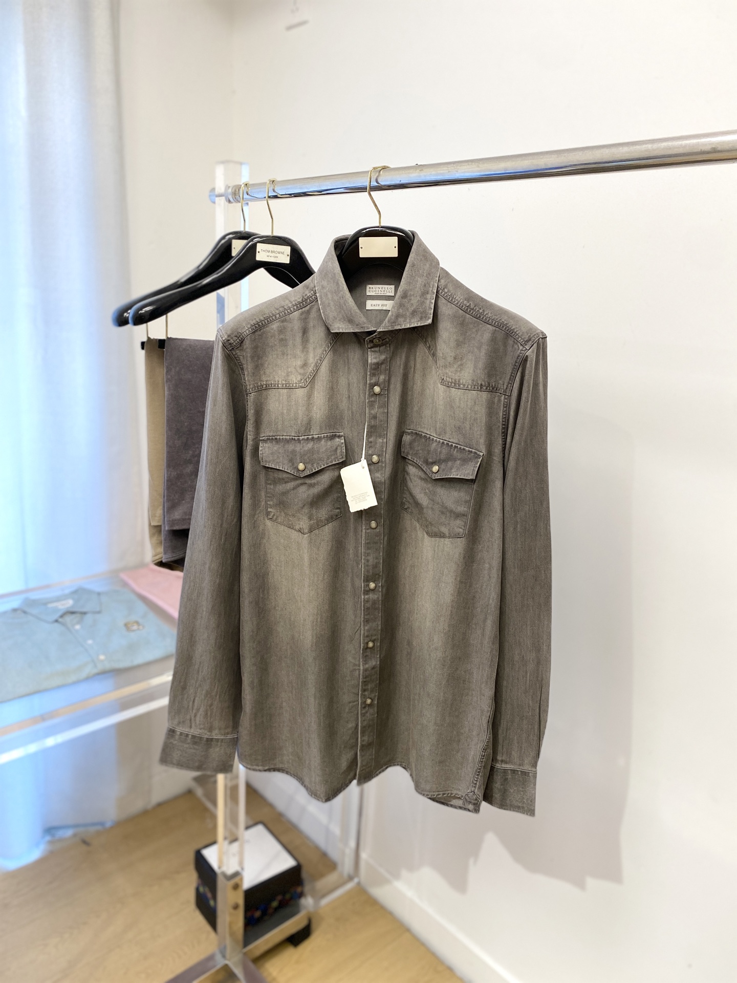 Brunello Cucinelli、2025新品衬衫，时尚帅气，简约百搭款，定制原版面料，不仅挺括，保