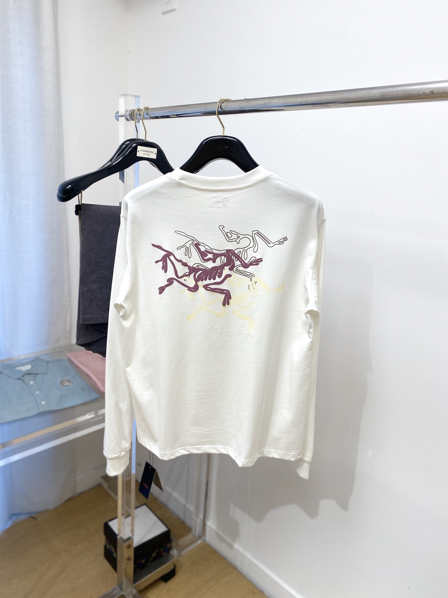 始祖鸟、2025新品长袖卫衣，帅气时尚，简约百搭款。胸前顶级印花字母logo，面料棉 不仅挺括，保持潮流