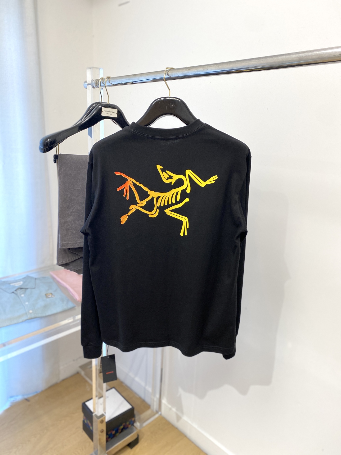 始祖鸟、2025新品长袖卫衣，帅气时尚，简约百搭款。胸前顶级印花图案logo，面料棉 不仅挺括，保持潮流