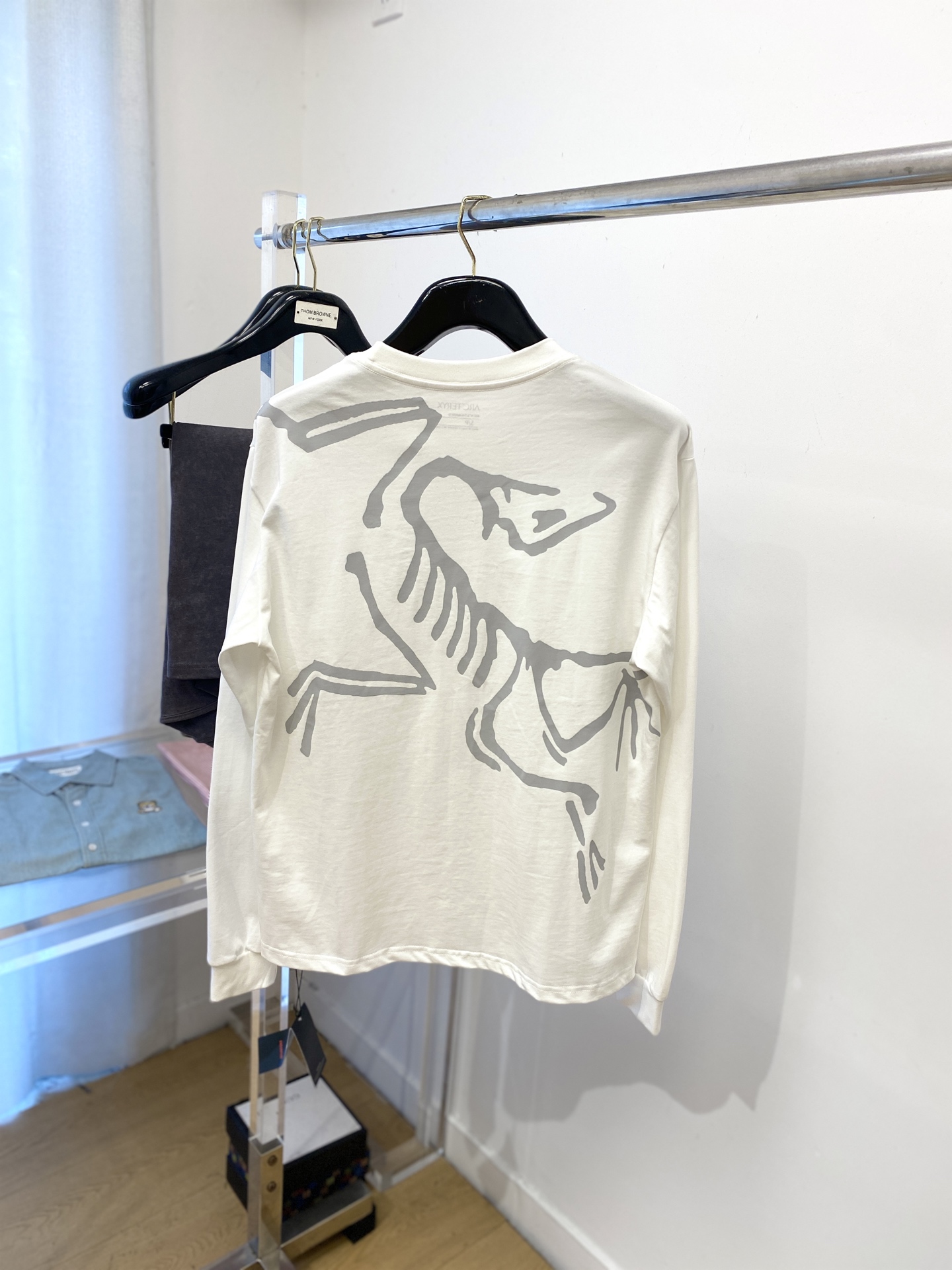 始祖鸟、2025新品长袖卫衣，帅气时尚，简约百搭款。胸前顶级印花字母logo，面料棉 不仅挺括，保持潮流