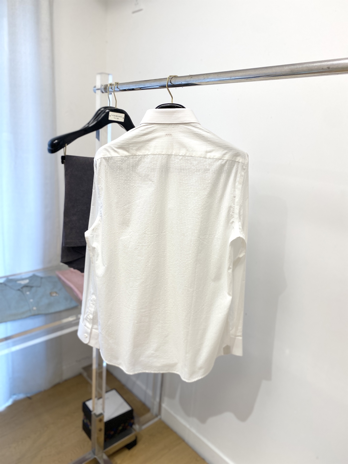 杰尼亚、2025新品衬衫，时尚帅气，简约百搭款，定制原版面料，不仅挺括，保持潮流的廓形，又穿着舒适，纱织