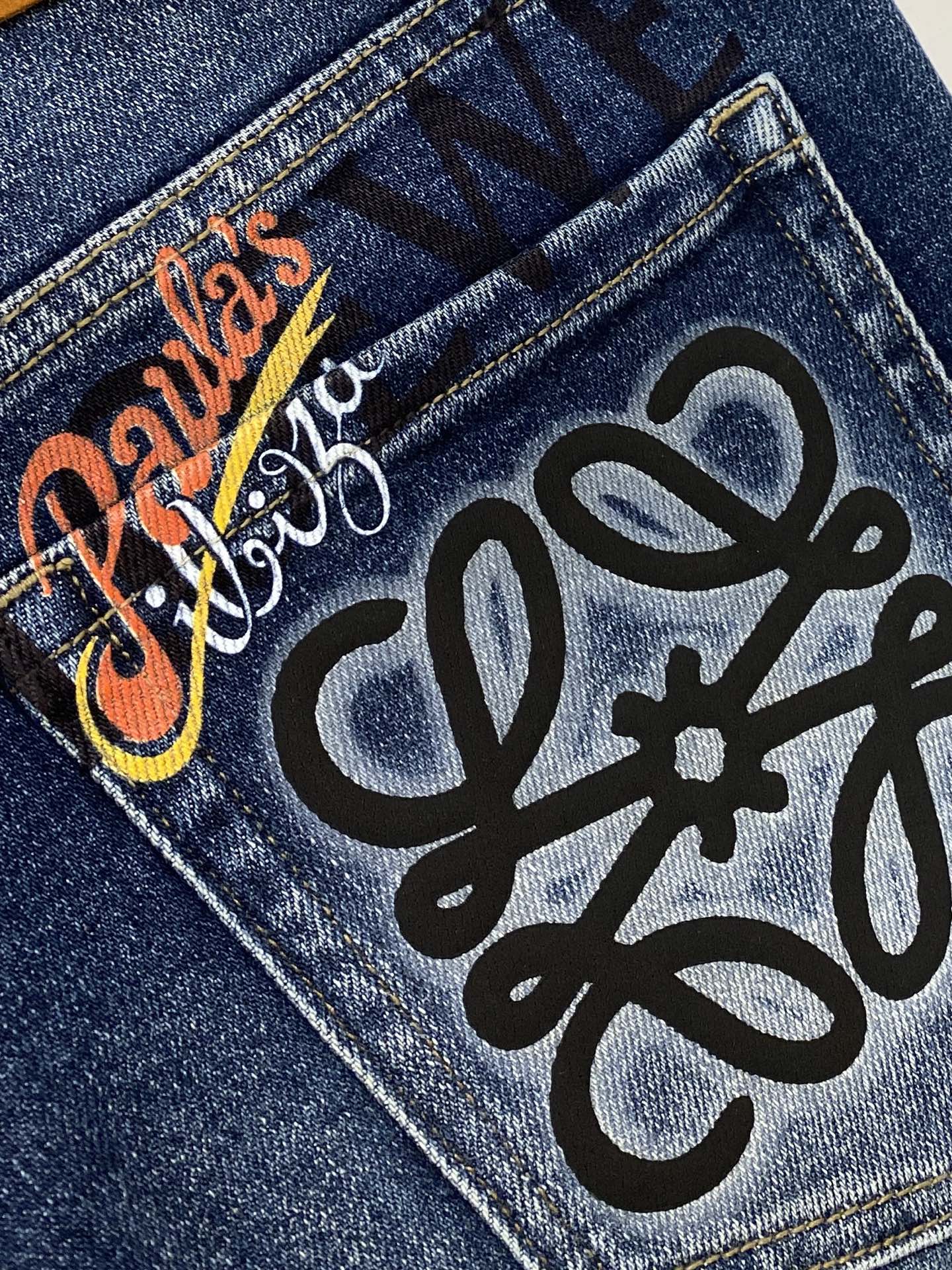 罗意威、2025最新品，专柜同步有售，原单狠货，水洗休闲牛仔裤，进口原版水洗弹力面料，舒适有弹性，原版五