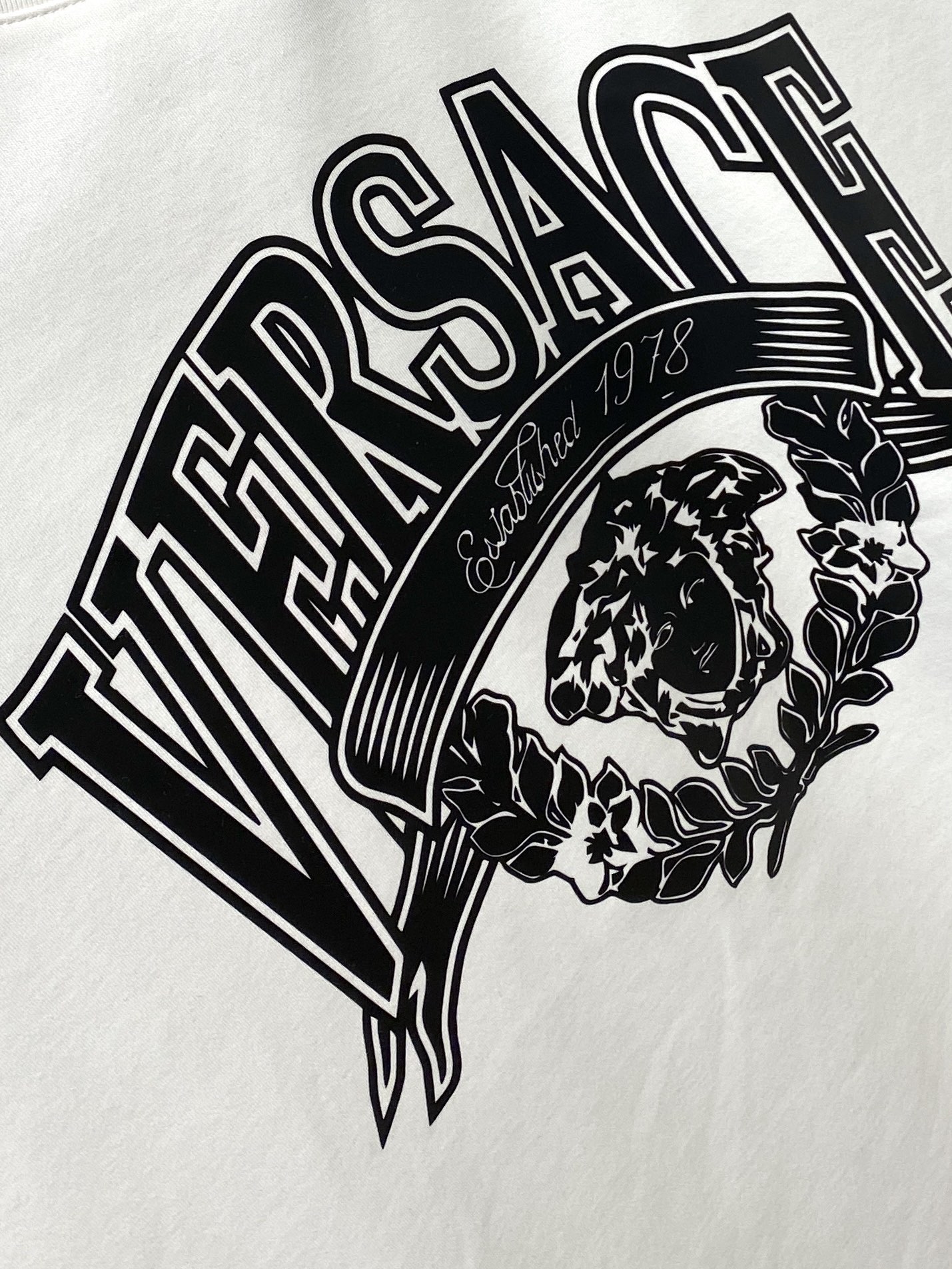 范思哲、2025最新款短袖T恤，帅气时尚，胸前顶级印花图案字母logo，简约百搭款。面料棉 不仅挺括，保