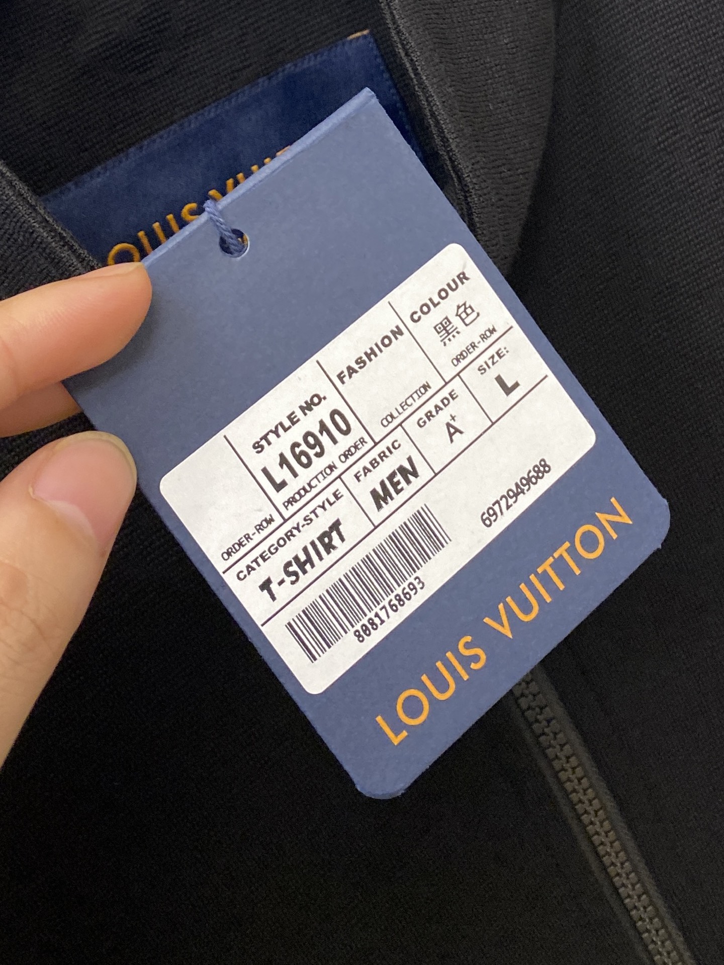 路易威登、2025新品卫衣外套，时尚帅气，胸前精致刺绣字母logo，简约百搭款，定制原版面料，不仅挺括，