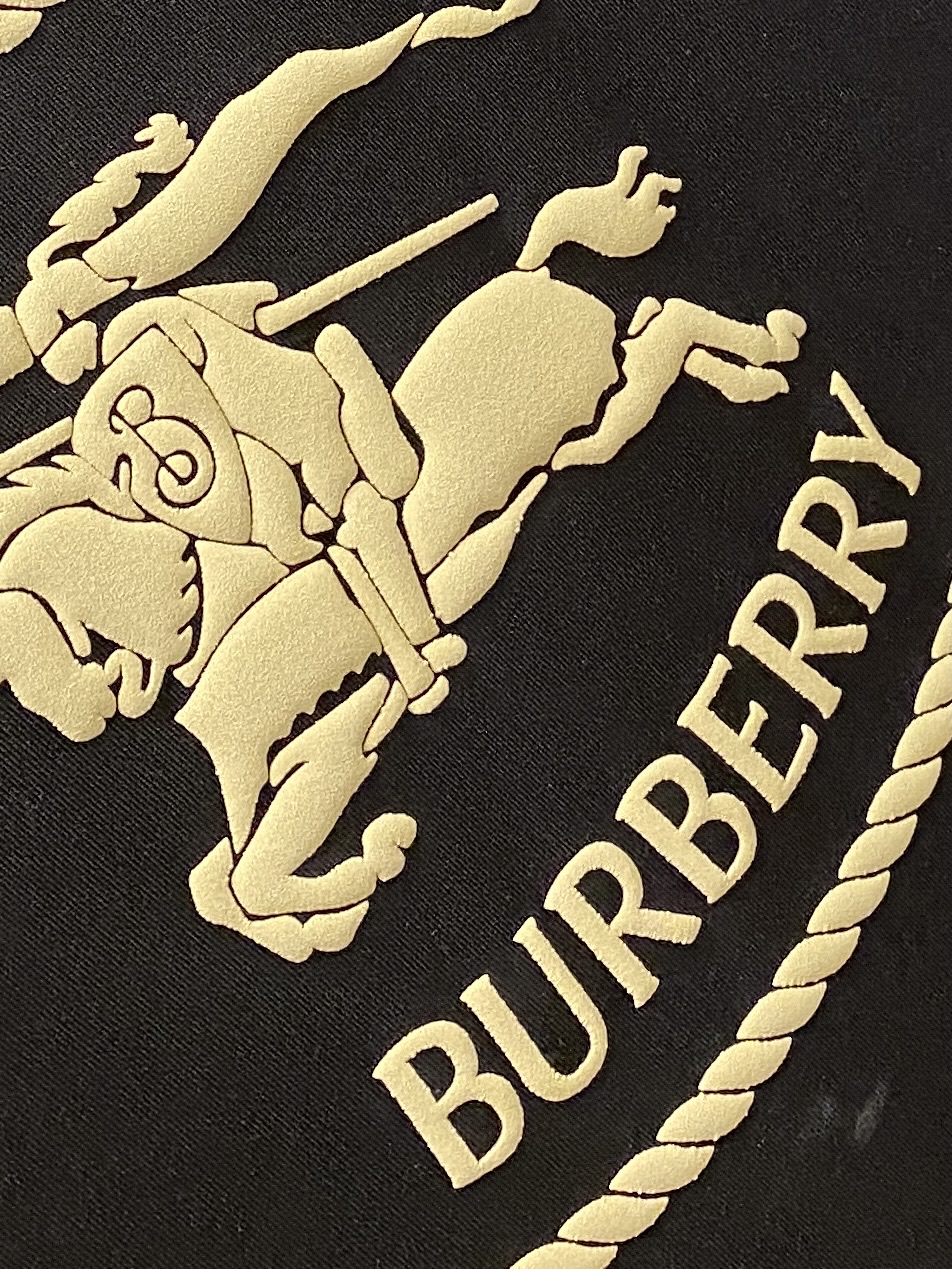 巴宝莉、2025最新款短袖T恤，帅气时尚，胸口顶级直喷工艺字母图案logo，简约百搭款。面料棉 不仅挺括