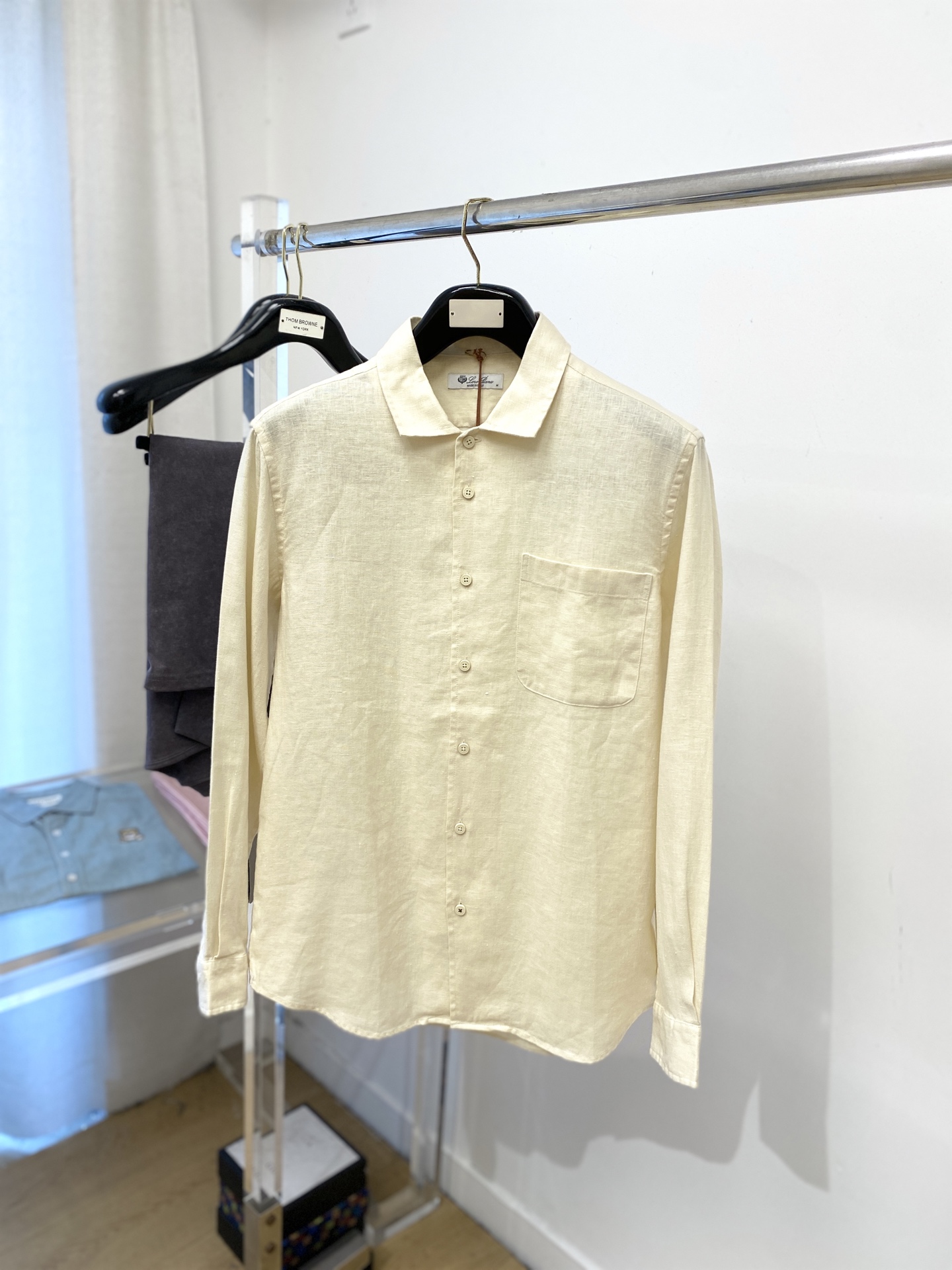 lP🆕、2025新品衬衫，时尚帅气，简约百搭款，定制原版面料，不仅挺括，保持潮流的廓形，又穿着舒适，纱织