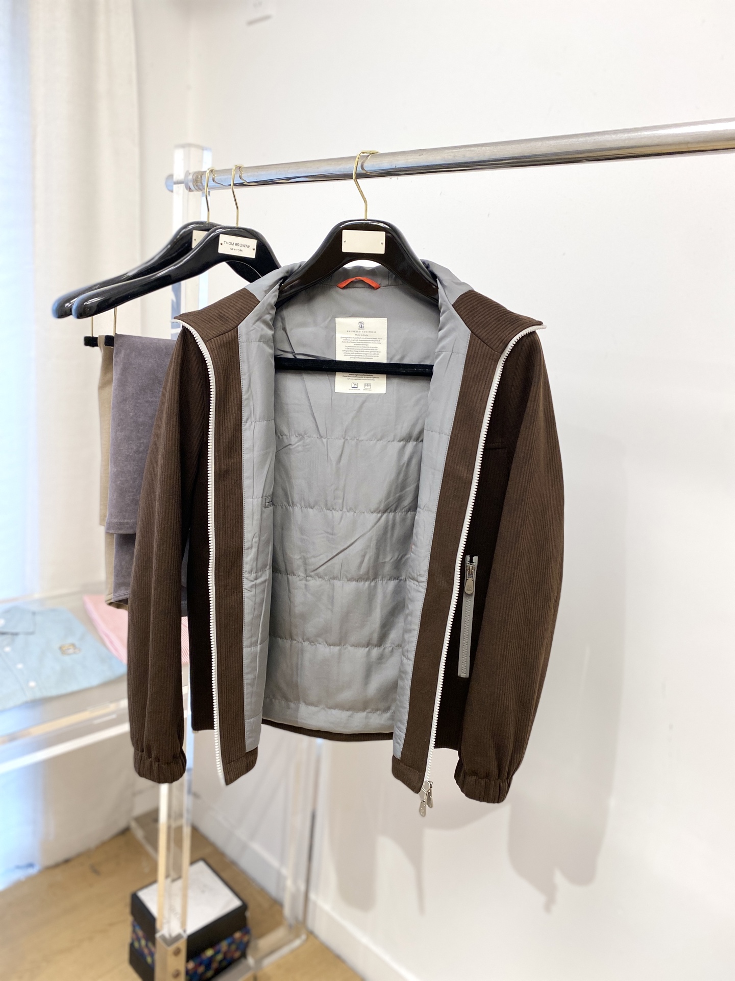 Brunello Cucinelli、2025新品夹克外套，时尚帅气，简约百搭款，胸前精致刺绣图案log