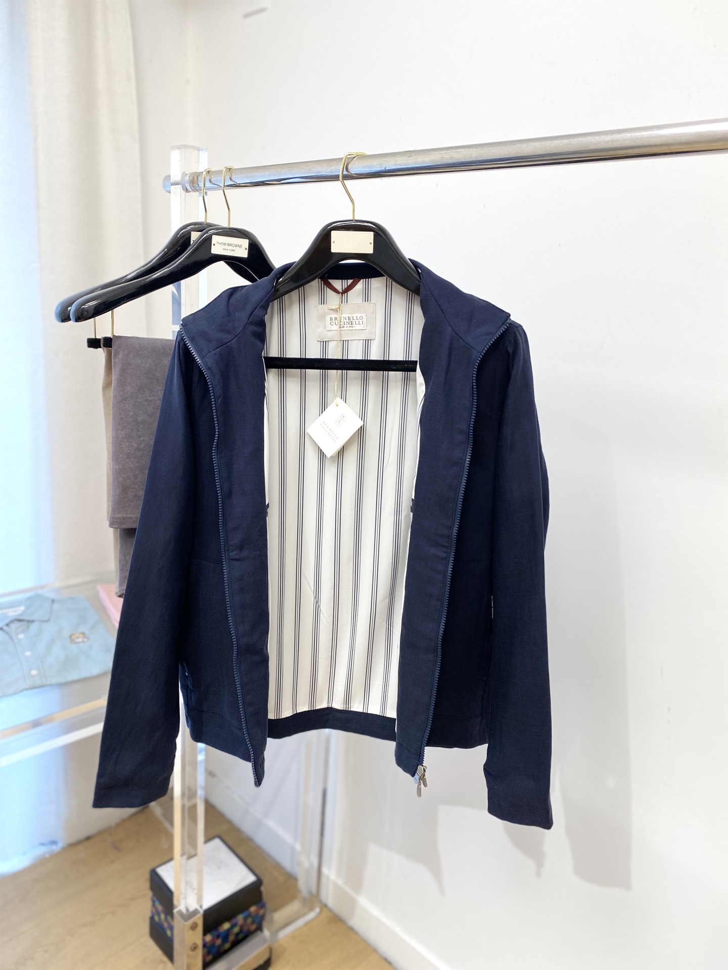 Brunello Cucinelli、2025新品夹克外套，时尚帅气，简约百搭款，原版五金辅料logo，