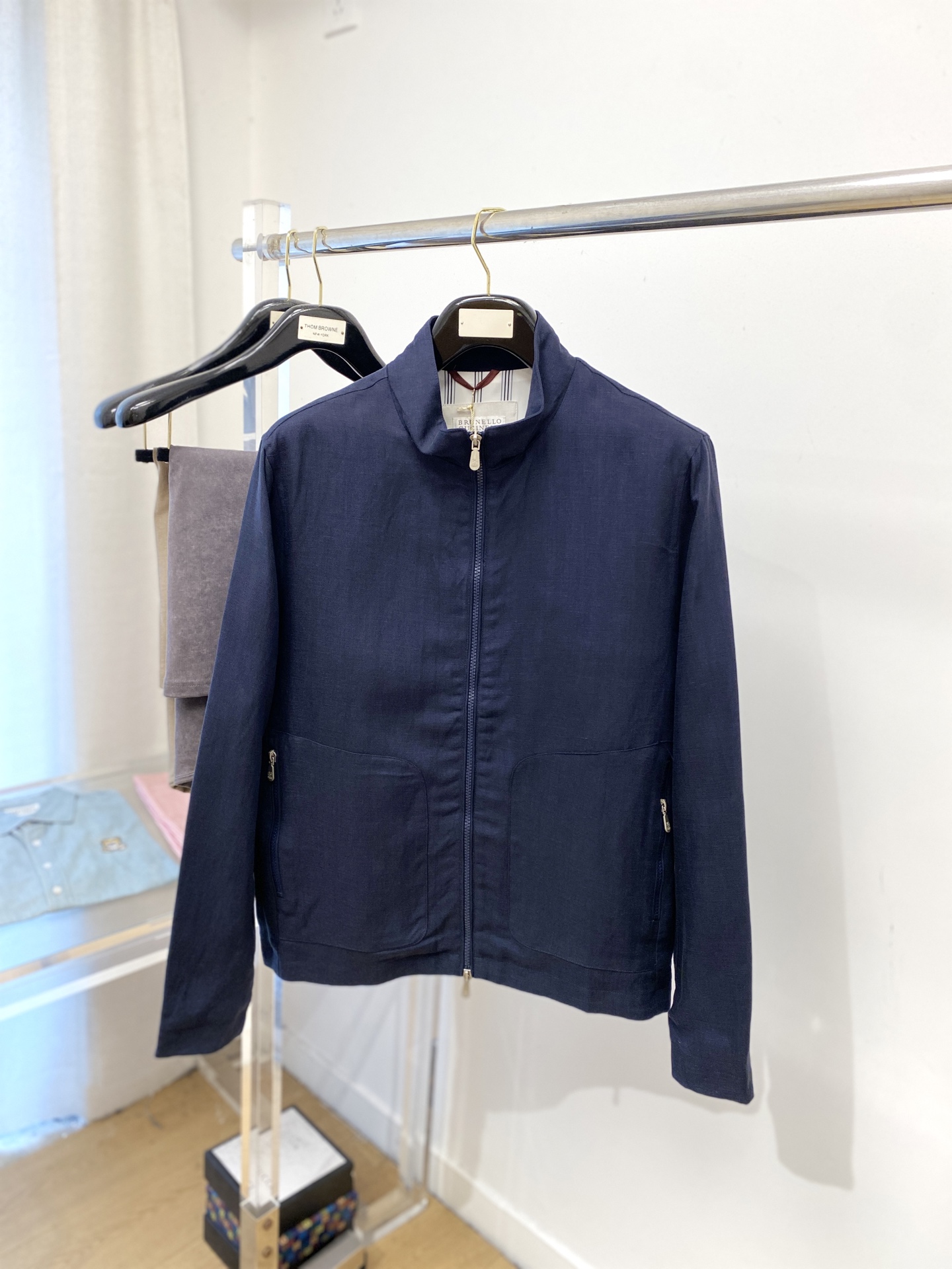 Brunello Cucinelli、2025新品夹克外套，时尚帅气，简约百搭款，原版五金辅料logo，