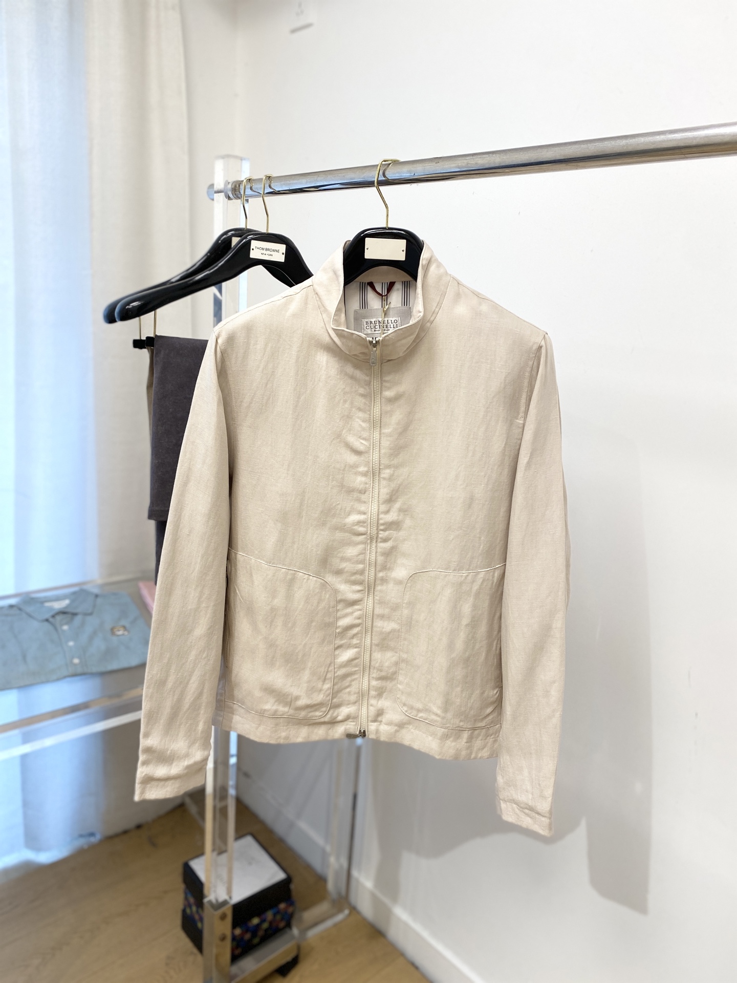 ￼ Brunello Cucinelli、2025新品夹克外套，时尚帅气，简约百搭款，原版五金辅料log