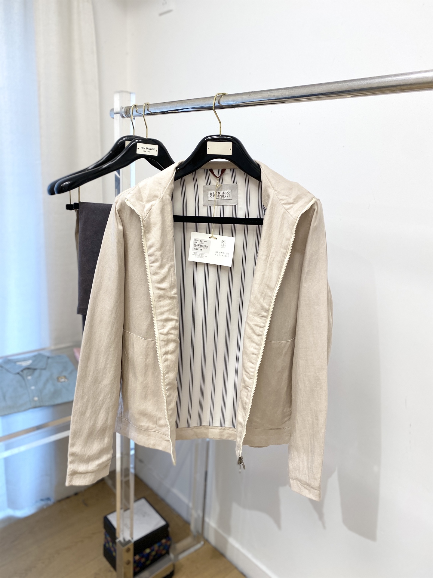 ￼ Brunello Cucinelli、2025新品夹克外套，时尚帅气，简约百搭款，原版五金辅料log