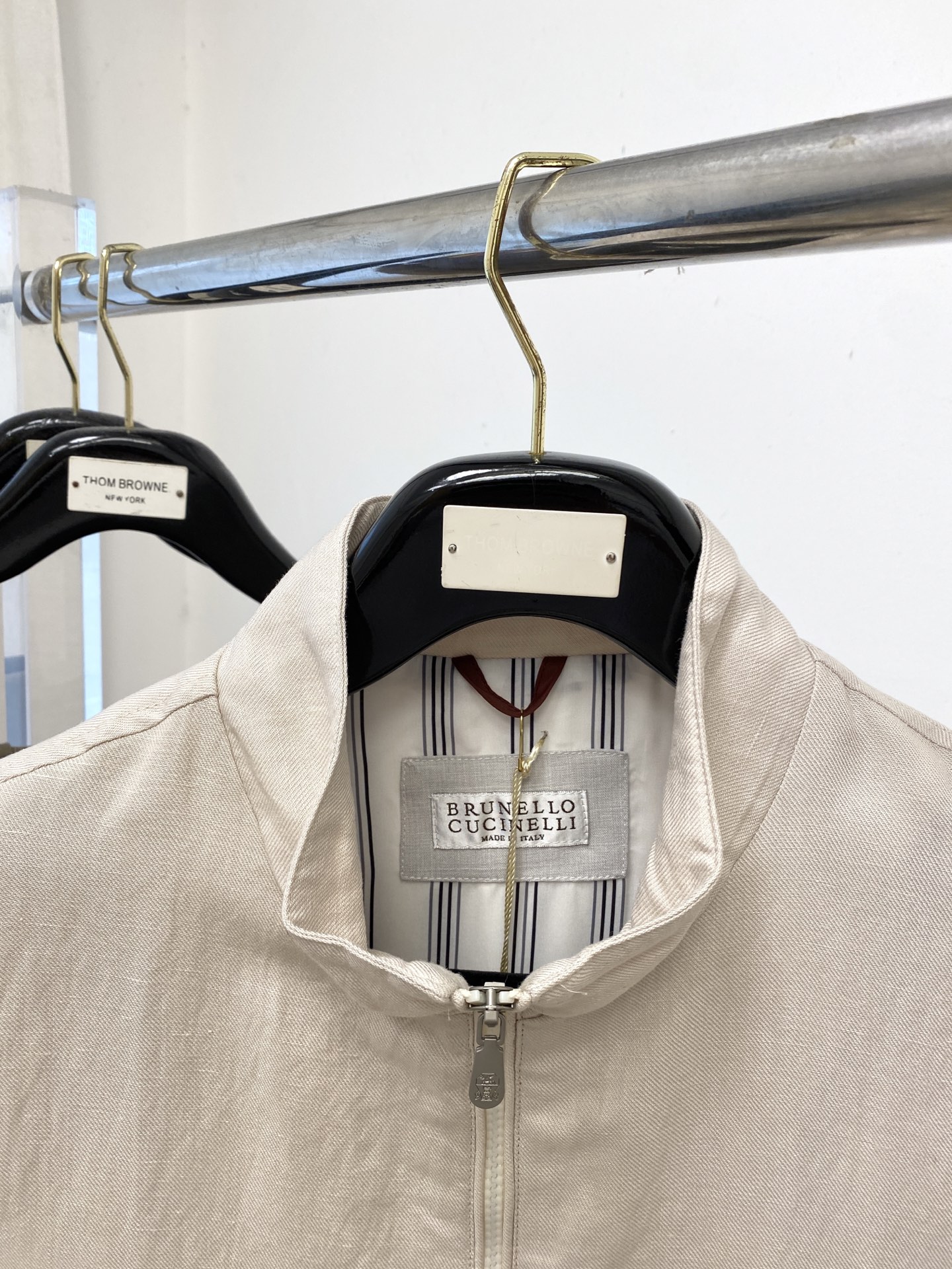 ￼ Brunello Cucinelli、2025新品夹克外套，时尚帅气，简约百搭款，原版五金辅料log