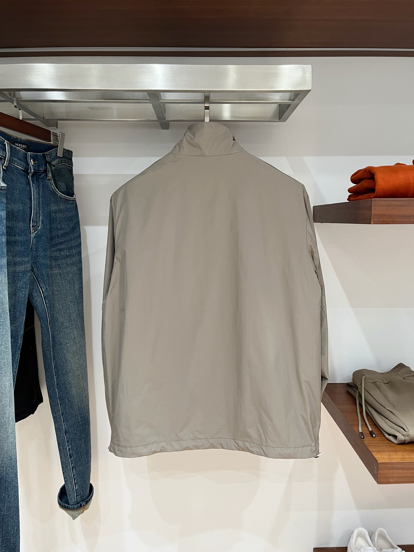 杰尼亚、2025新品夹克外套，时尚帅气，简约百搭款，胸前顶级印胶字母logo，定制原版面料，不仅挺括，保