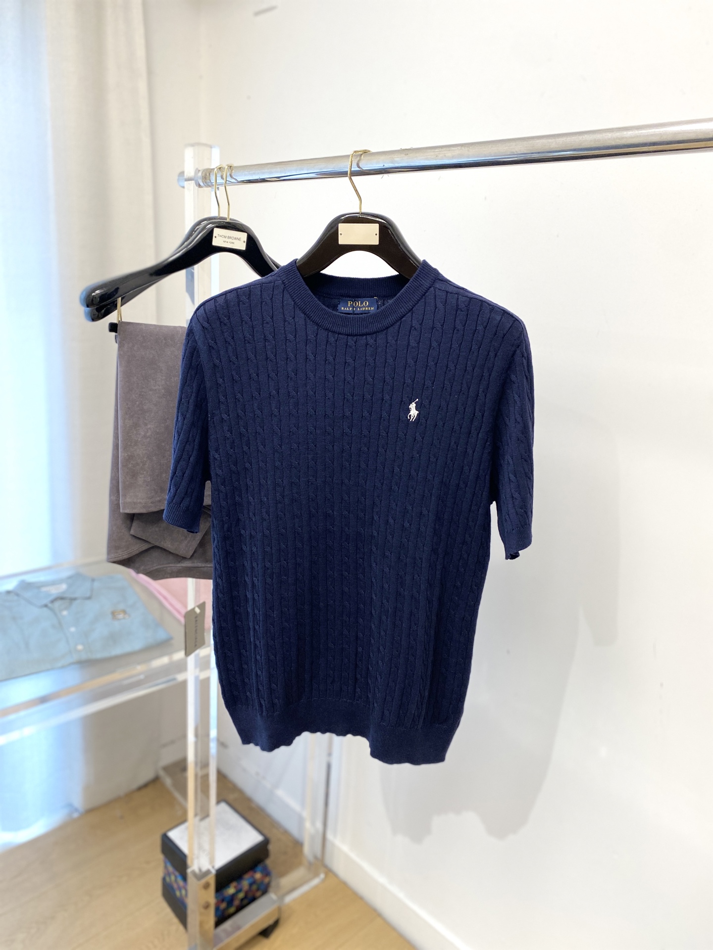 POLO、2025最新款针织短袖T恤，帅气时尚，胸前精致刺绣图案logo，简约百搭款。面料棉 不仅挺括，