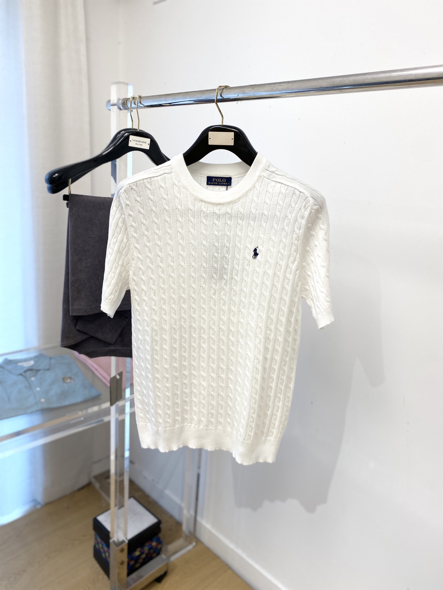 POLO、2025最新款针织短袖T恤，帅气时尚，胸前精致刺绣图案logo，简约百搭款。面料棉 不仅挺括，