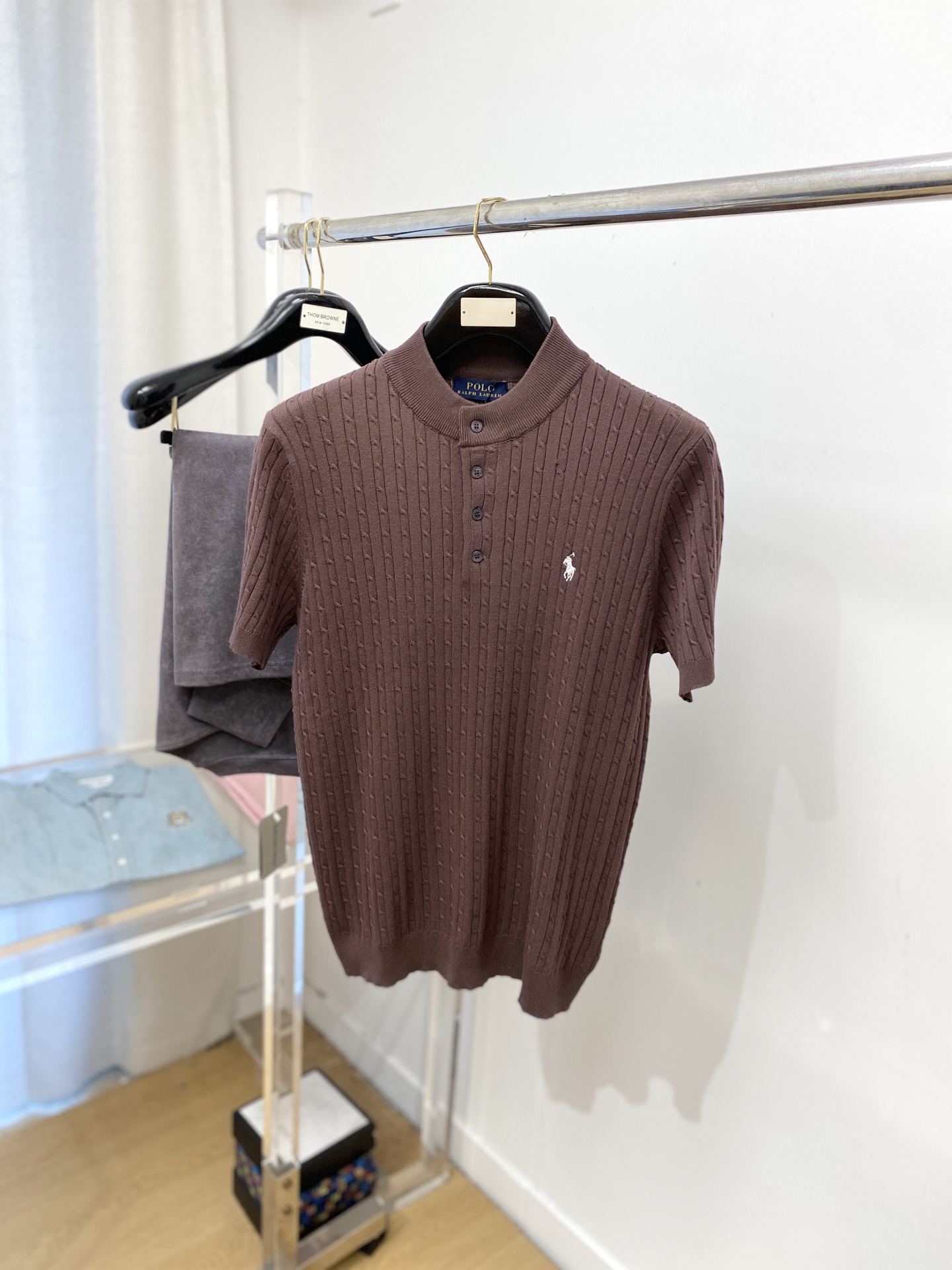 POLO、2025最新款针织短袖T恤，帅气时尚，胸前精致刺绣图案logo，简约百搭款。面料棉 不仅挺括，