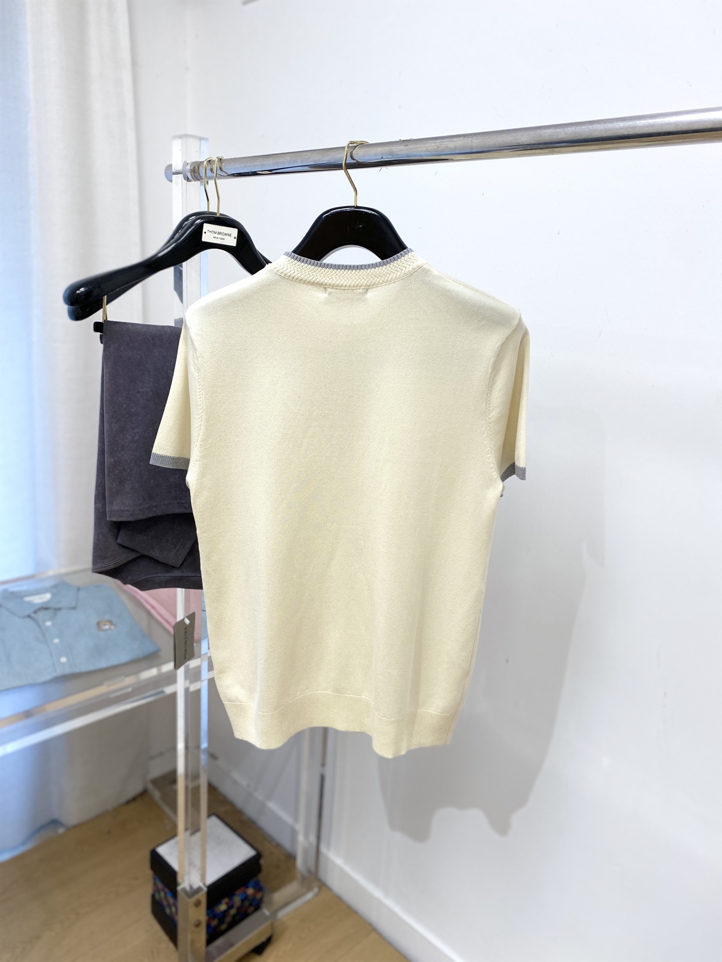 POLO、2025最新款针织短袖T恤，帅气时尚，胸前精致刺绣图案logo，简约百搭款。面料棉 不仅挺括，