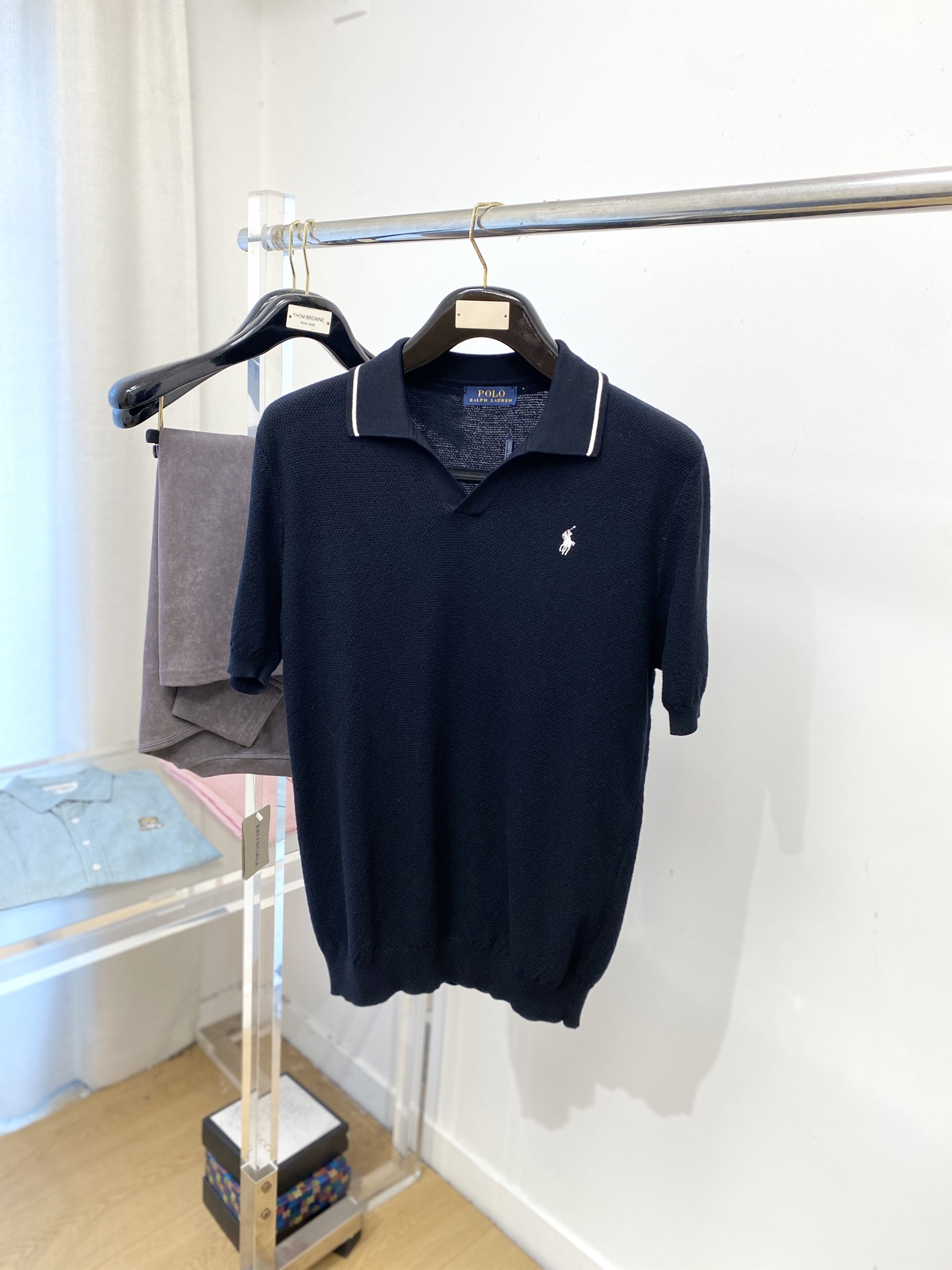 POLO、2025最新款针织短袖T恤，帅气时尚，胸前精致刺绣图案logo，简约百搭款。面料棉 不仅挺括，