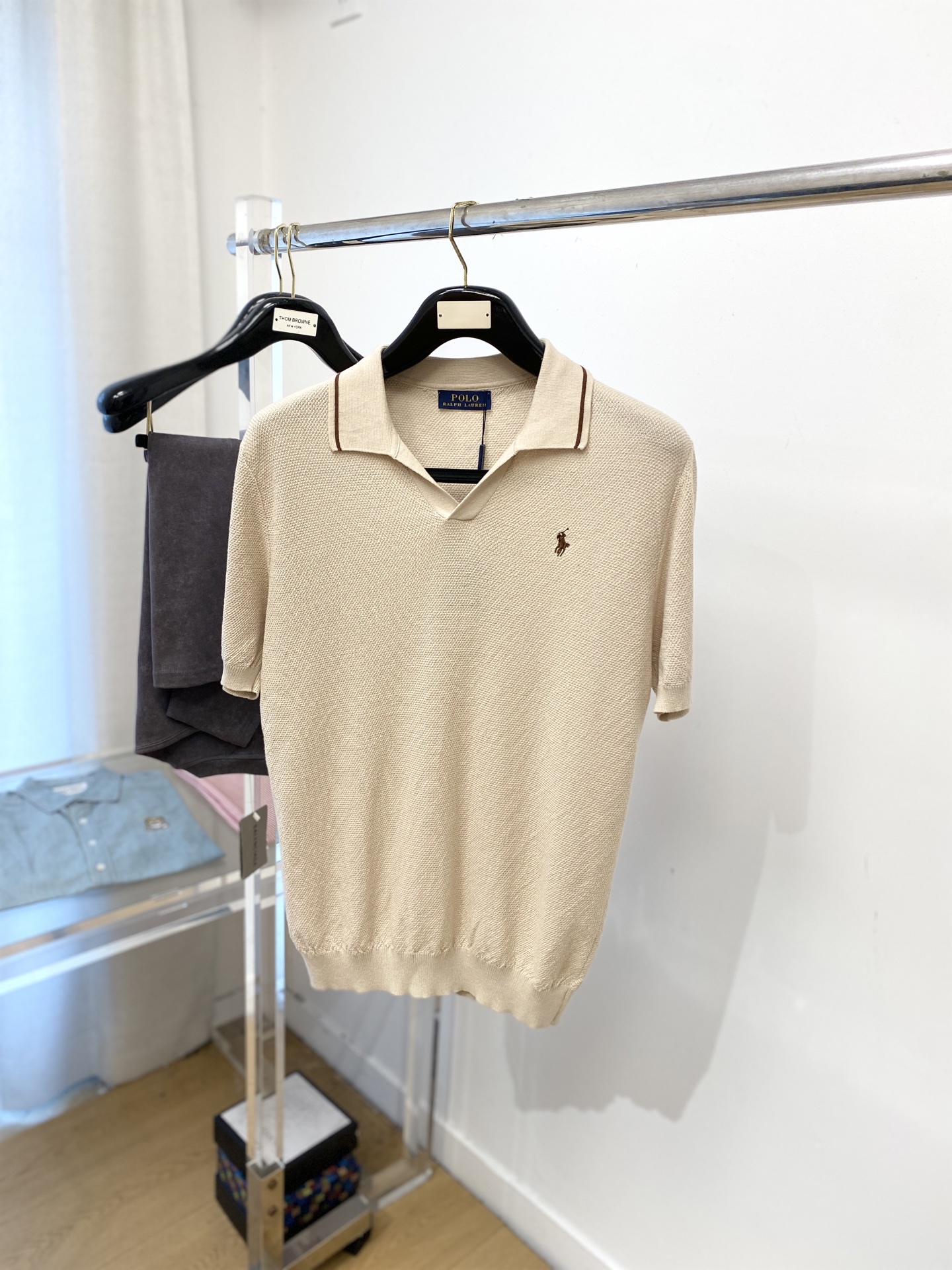 POLO、2025最新款针织短袖T恤，帅气时尚，胸前精致刺绣图案logo，简约百搭款。面料棉 不仅挺括，