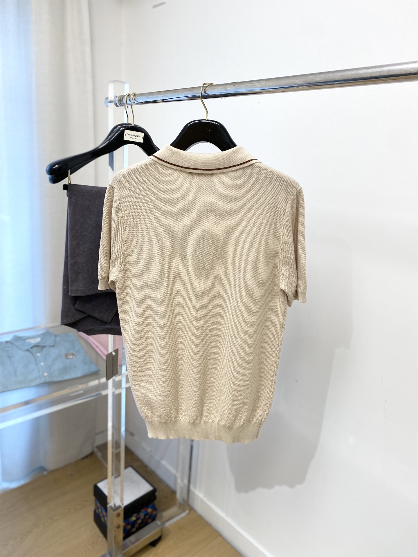 POLO、2025最新款针织短袖T恤，帅气时尚，胸前精致刺绣图案logo，简约百搭款。面料棉 不仅挺括，