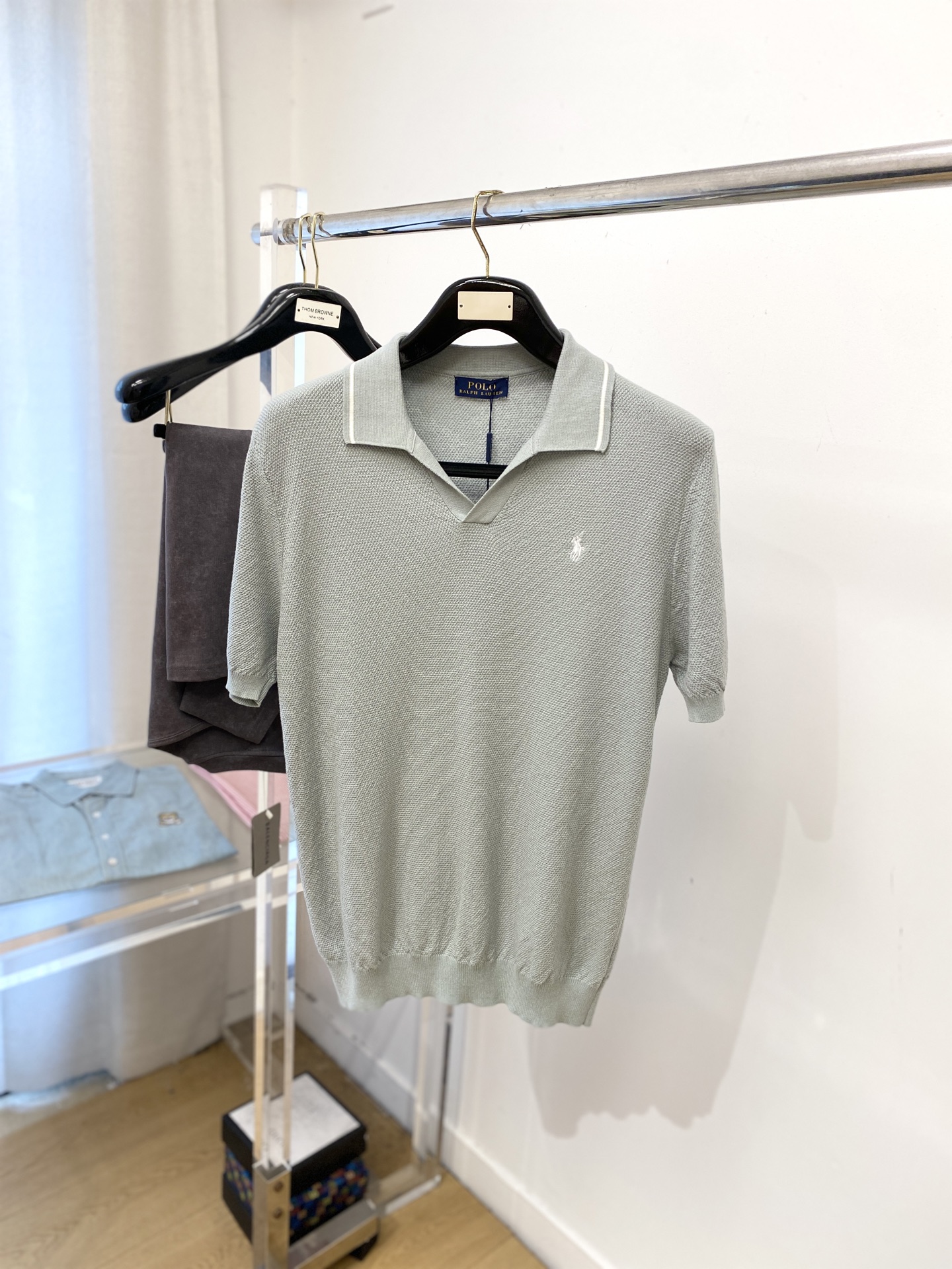 POLO、2025最新款针织短袖T恤，帅气时尚，胸前精致刺绣图案logo，简约百搭款。面料棉 不仅挺括，