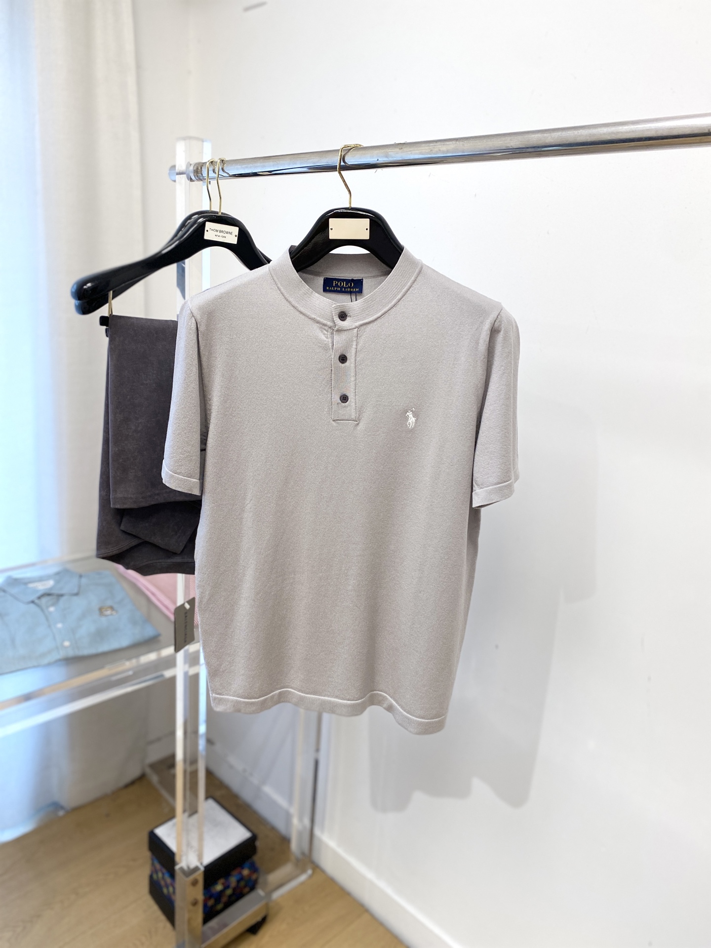 POLO、2025最新款针织短袖T恤，帅气时尚，胸前精致刺绣图案logo，简约百搭款。面料棉 不仅挺括，