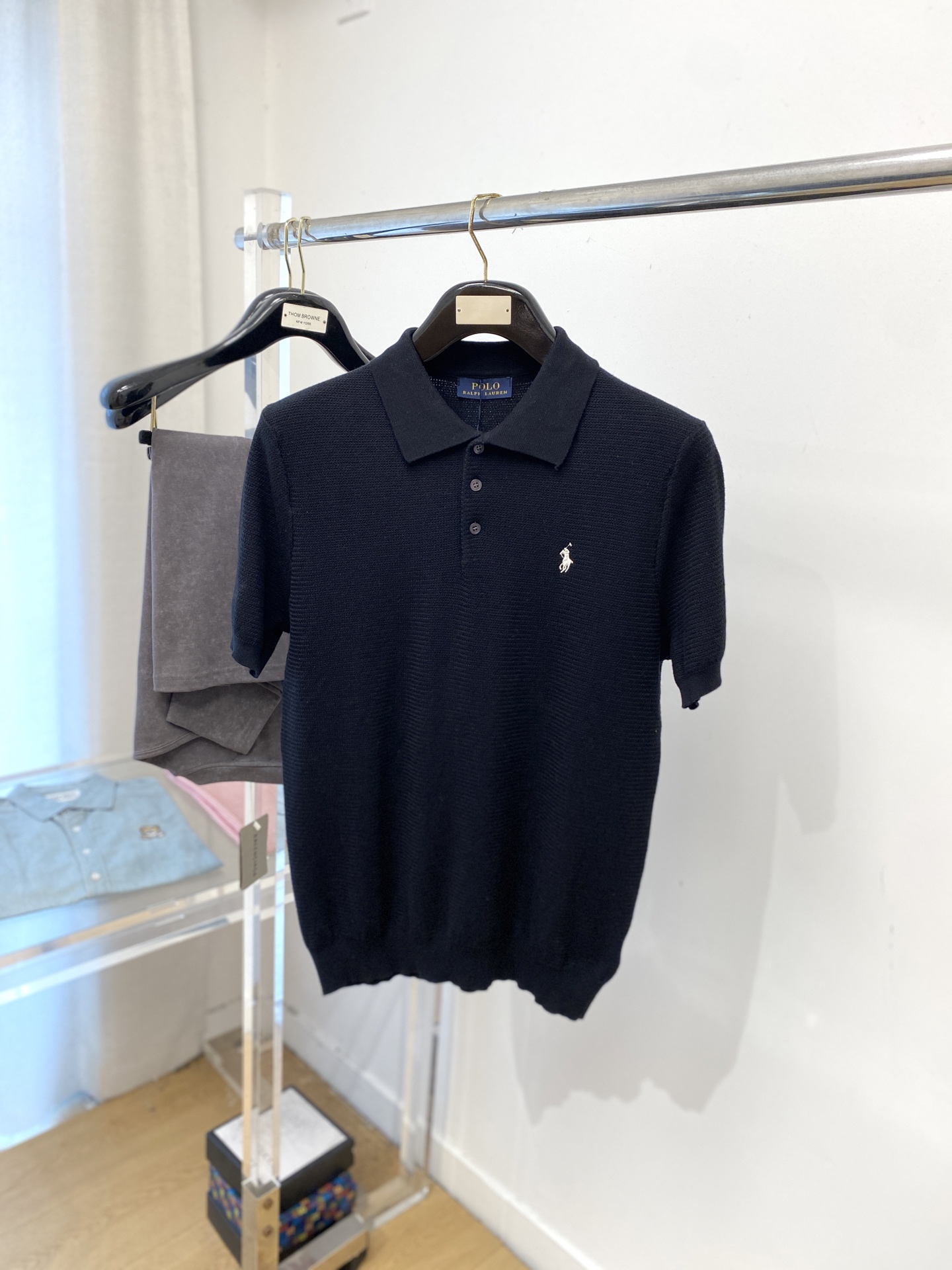 POLO、2025最新款针织短袖T恤，帅气时尚，胸前精致刺绣图案logo，简约百搭款。面料棉 不仅挺括，