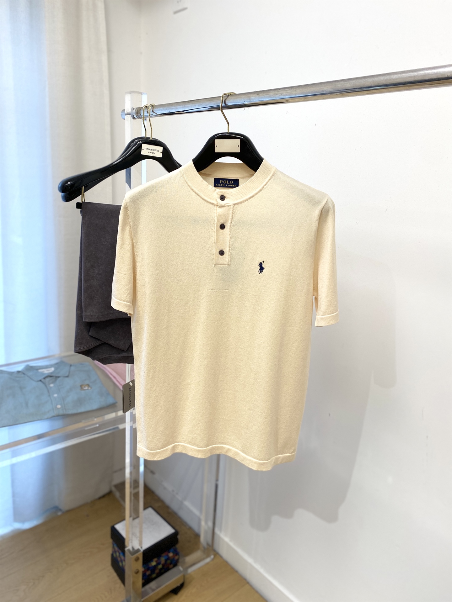 POLO、2025最新款针织短袖T恤，帅气时尚，胸前精致刺绣图案logo，简约百搭款。面料棉 不仅挺括，