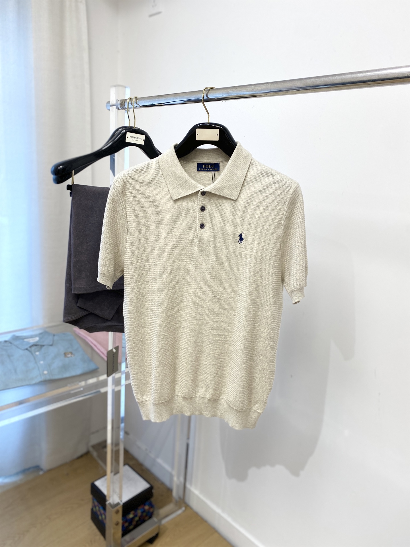 POLO、2025最新款针织短袖T恤，帅气时尚，胸前精致刺绣图案logo，简约百搭款。面料棉 不仅挺括，