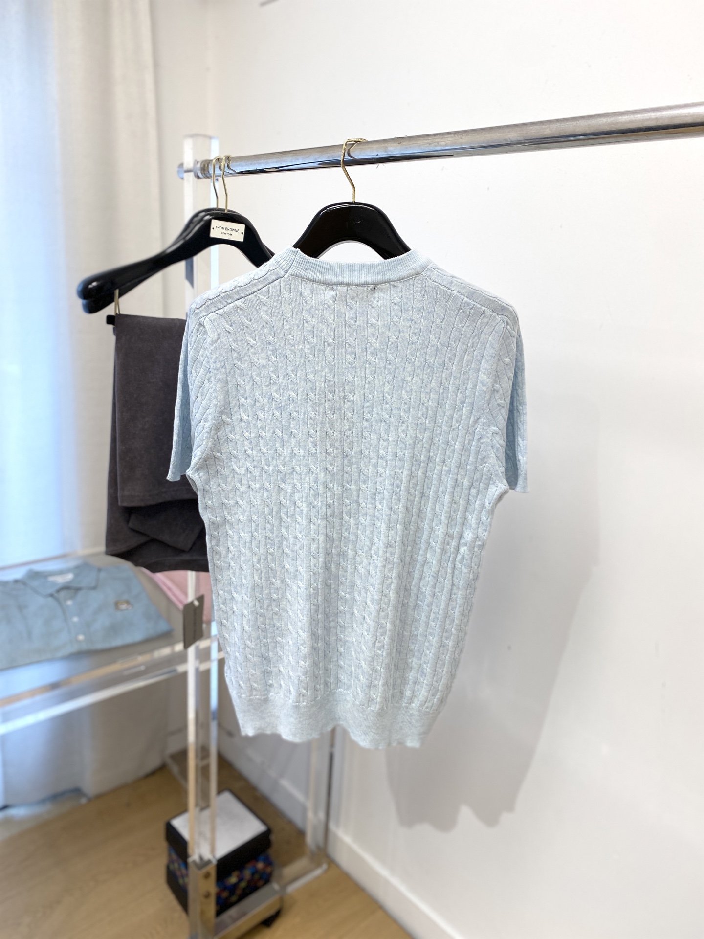 POLO、2025最新款针织短袖T恤，帅气时尚，胸前精致刺绣图案logo，简约百搭款。面料棉 不仅挺括，