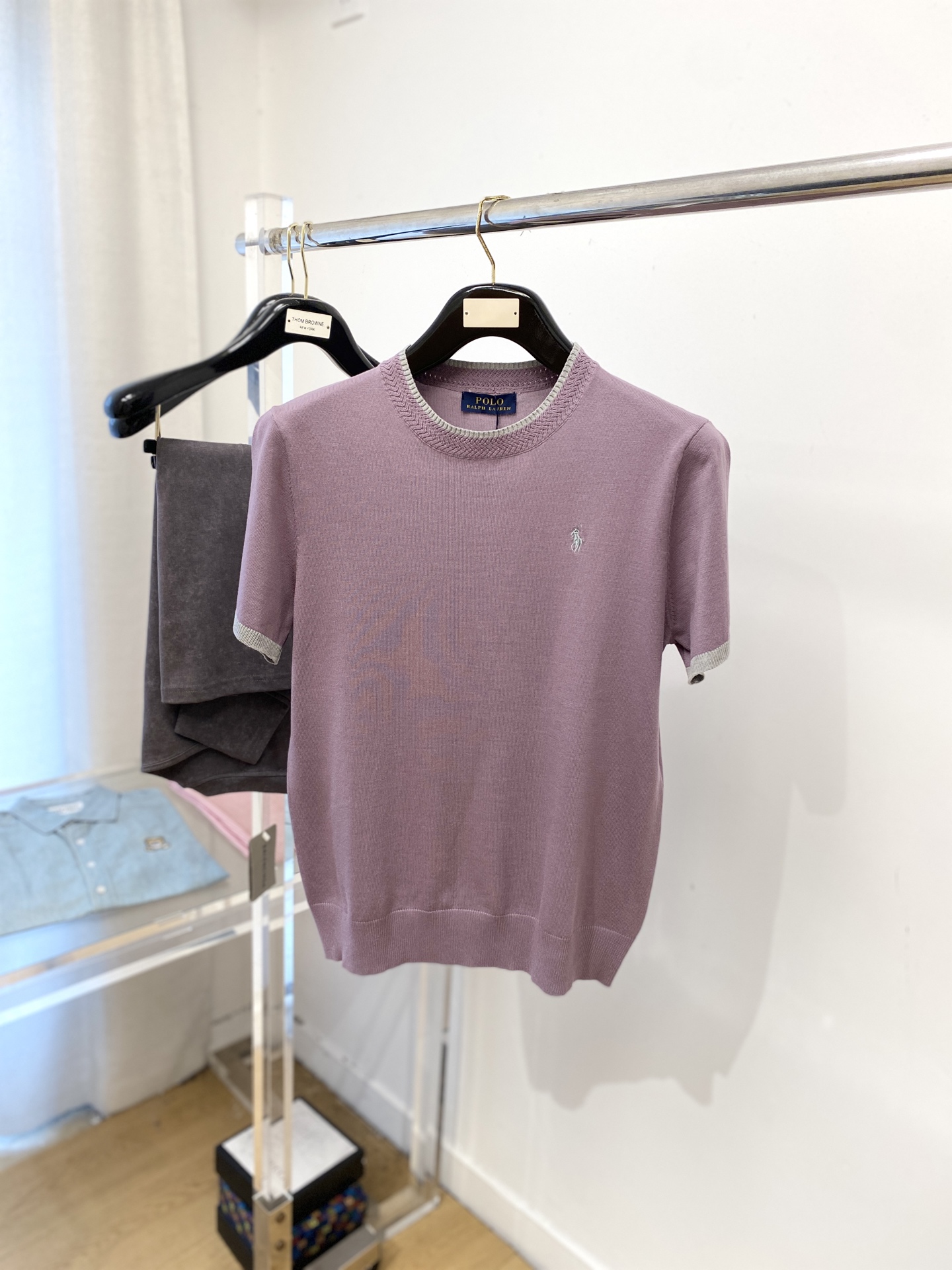 POLO、2025最新款针织短袖T恤，帅气时尚，胸前精致刺绣图案logo，简约百搭款。面料棉 不仅挺括，