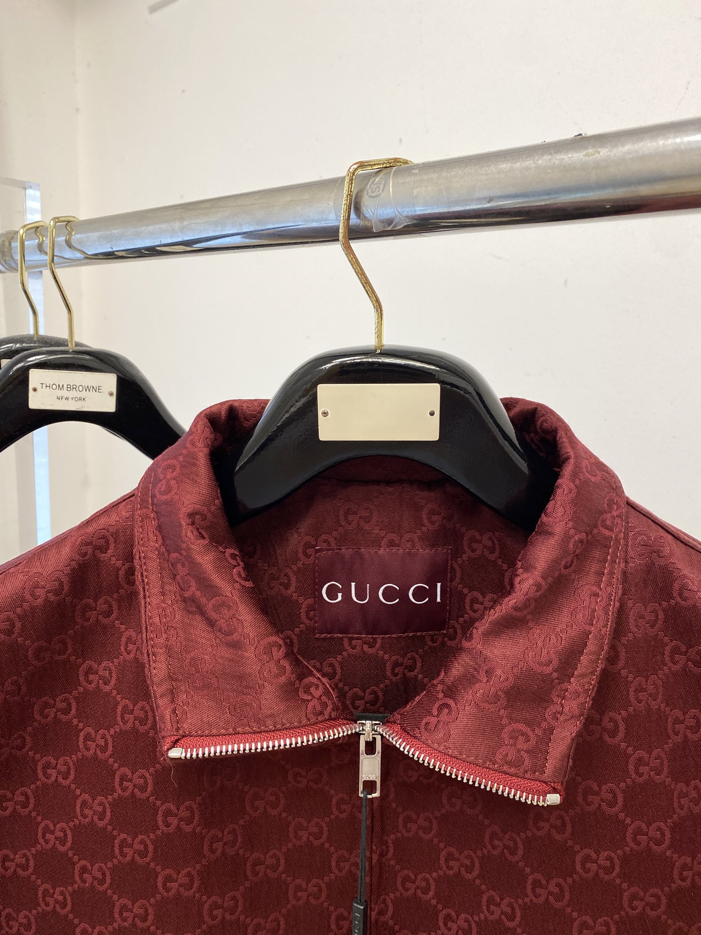 古奇、2025新品夹克外套，时尚帅气，简约百搭款，顶级数码定位定织字母logo，定制原版面料，不仅挺括，