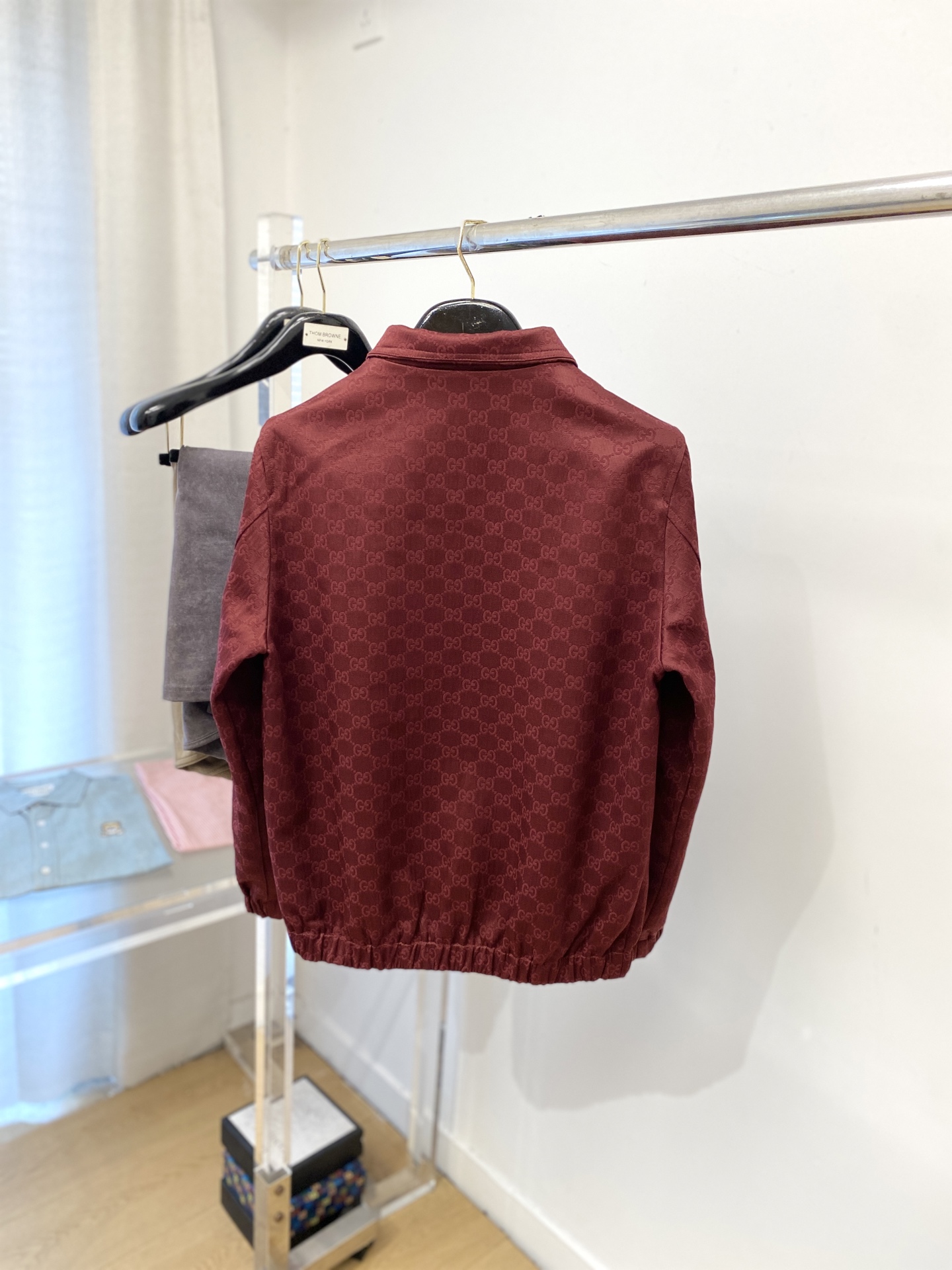 古奇、2025新品夹克外套，时尚帅气，简约百搭款，顶级数码定位定织字母logo，定制原版面料，不仅挺括，